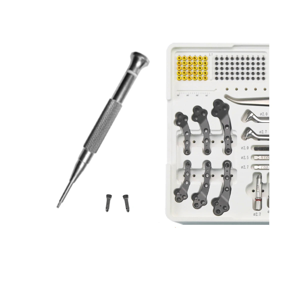 veterinary 2.7/3.5mm Titanium Polyaxial Locking TPLO Plate and Surgical Instrument Kit - xcvet.com
