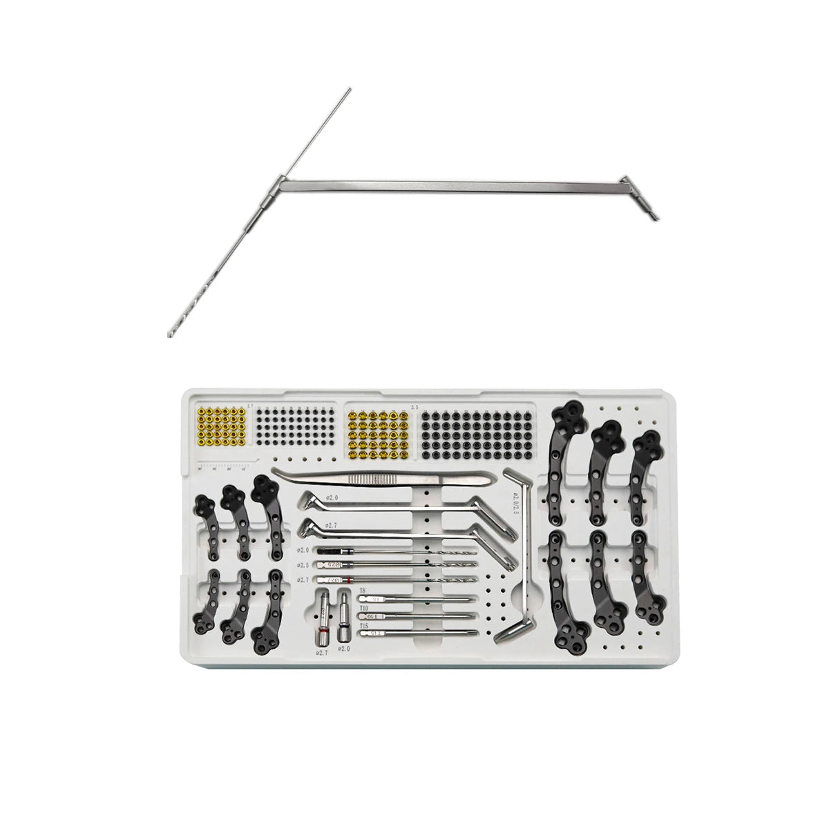 veterinary 2.7/3.5mm Titanium Polyaxial Locking TPLO Plate and Surgical Instrument Kit - xcvet.com