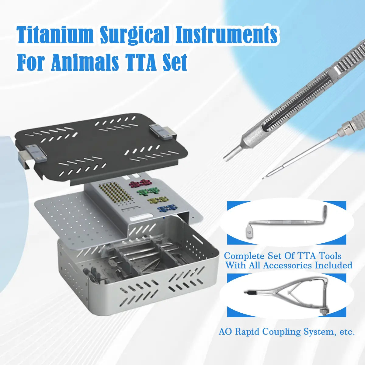 Tibial Tuberosity (TTA ) Surgical Instrument Set for Veterinary Tibial Tubercle Surgery - xcvet.com