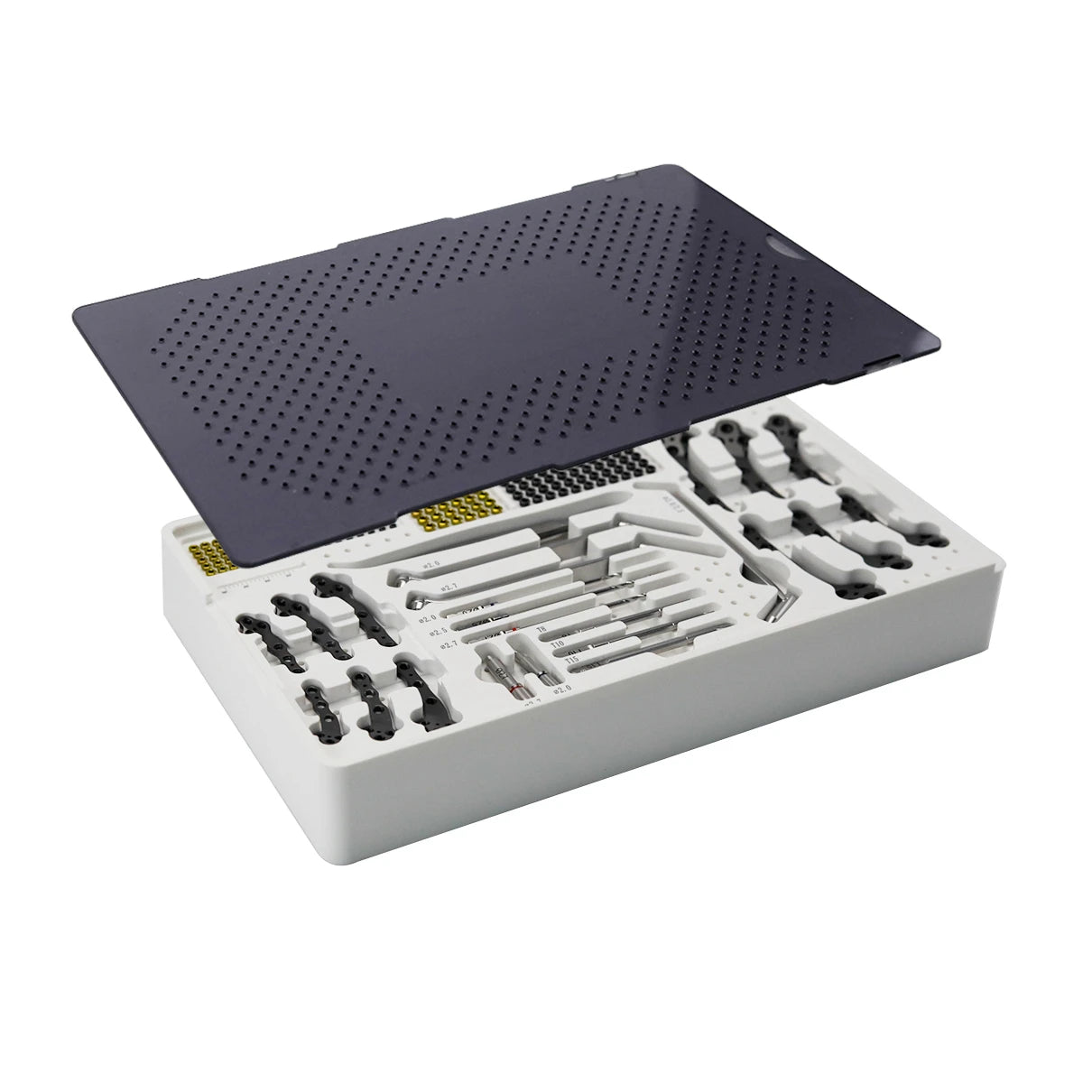 veterinary 2.7/3.5mm Titanium Polyaxial Locking TPLO Plate and Surgical Instrument Kit - xcvet.com