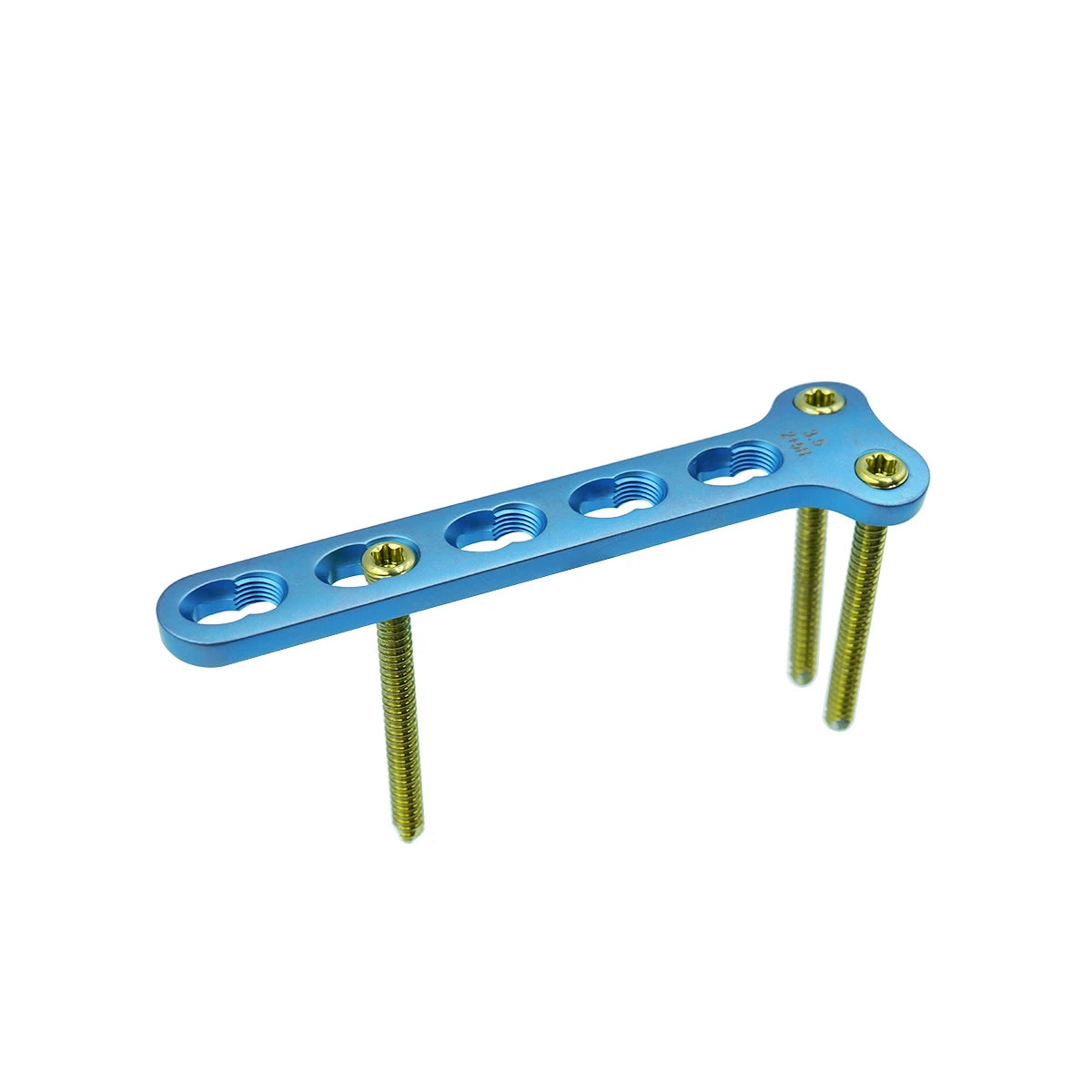 Titanium 2.0mm T-Shaped Locking Compression Plate with 2 Holes in Head - xcvet.com