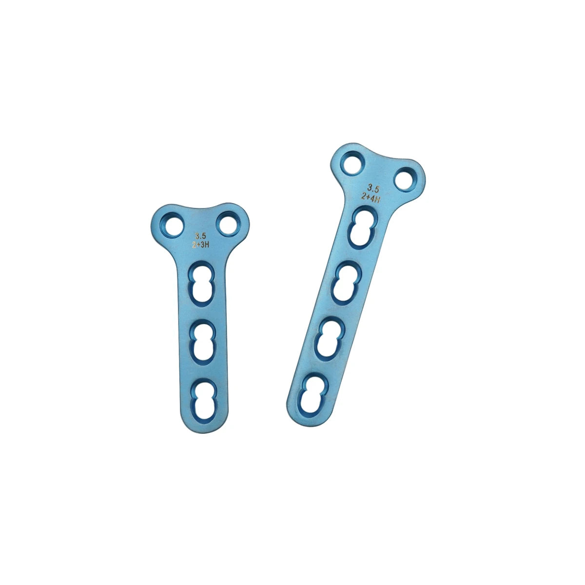 Titanium 2.0mm T-Shaped Locking Compression Plate with 2 Holes in Head - xcvet.com