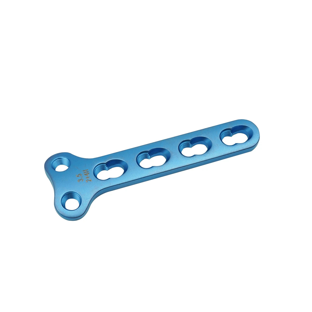 Titanium 2.0mm T-Shaped Locking Compression Plate with 2 Holes in Head - xcvet.com