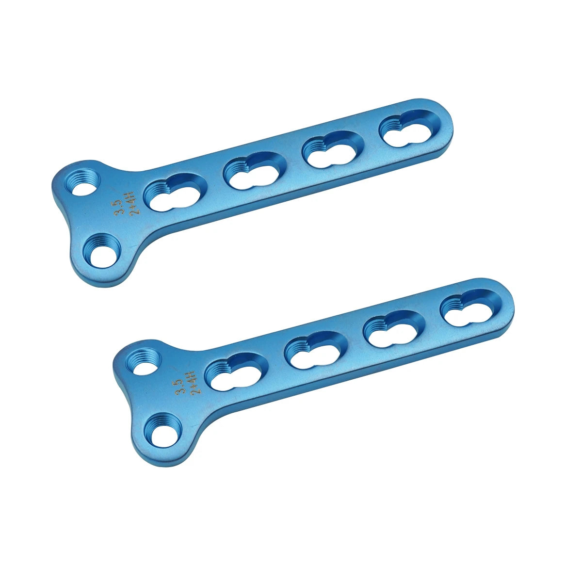 Titanium 2.0mm T-Shaped Locking Compression Plate with 2 Holes in Head - xcvet.com