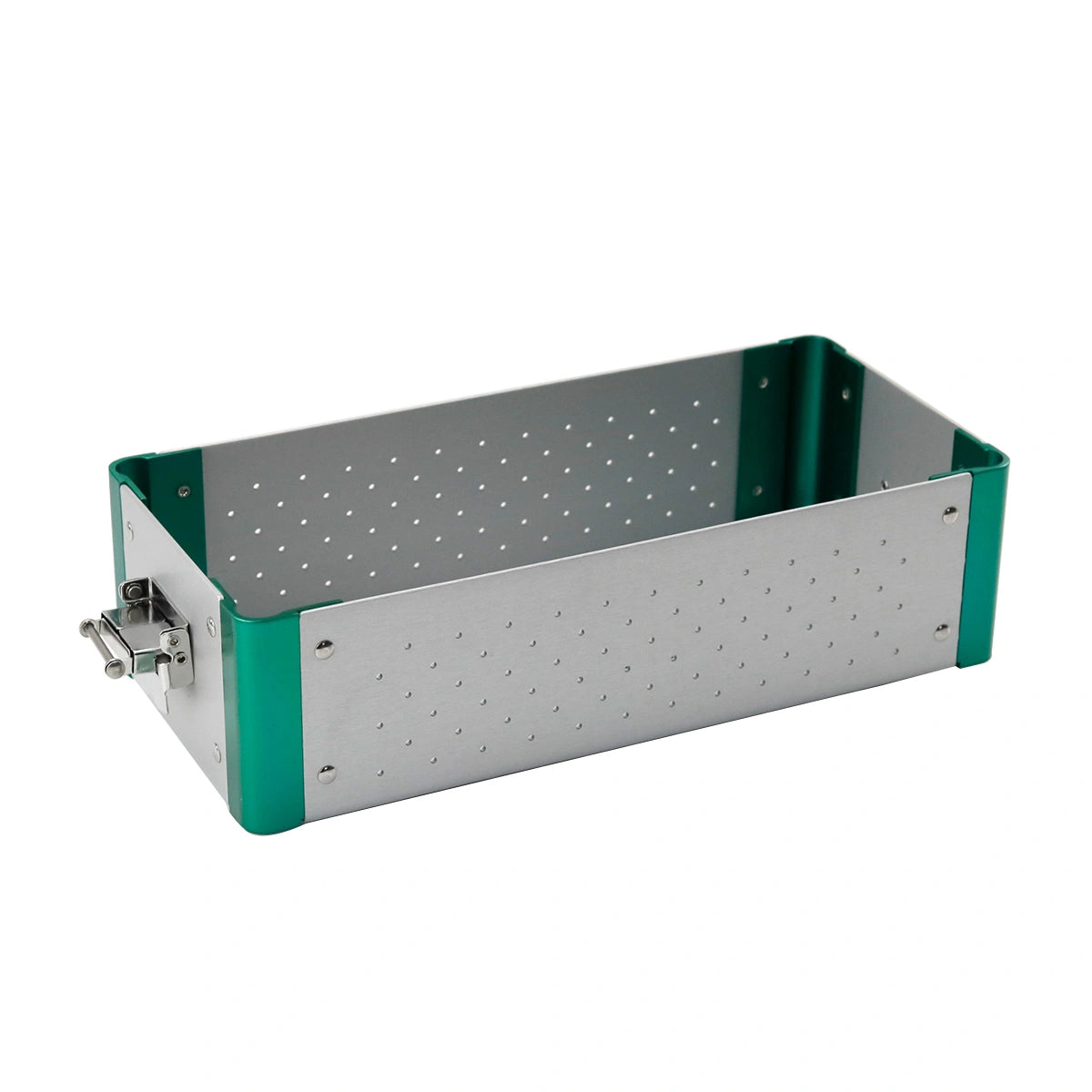 Small Animal Titanium Green Sterilization Box Suitable For Stem Locking Screws - xcvet.com
