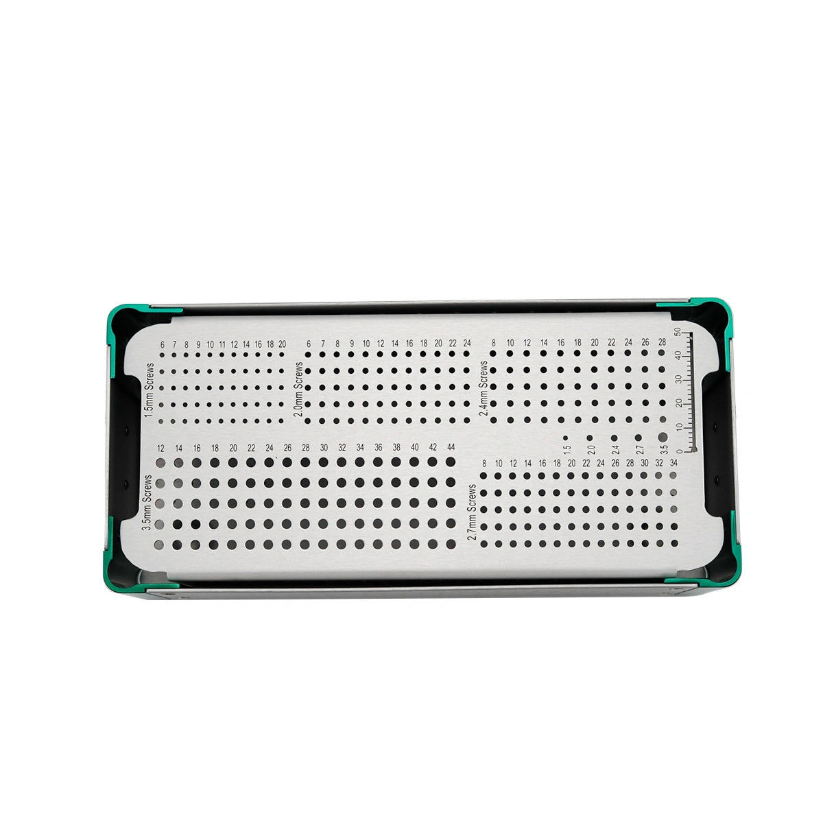 Orthopedic Surgical Stainless Steel Cortical Screw Sterilization Box - xcvet.com