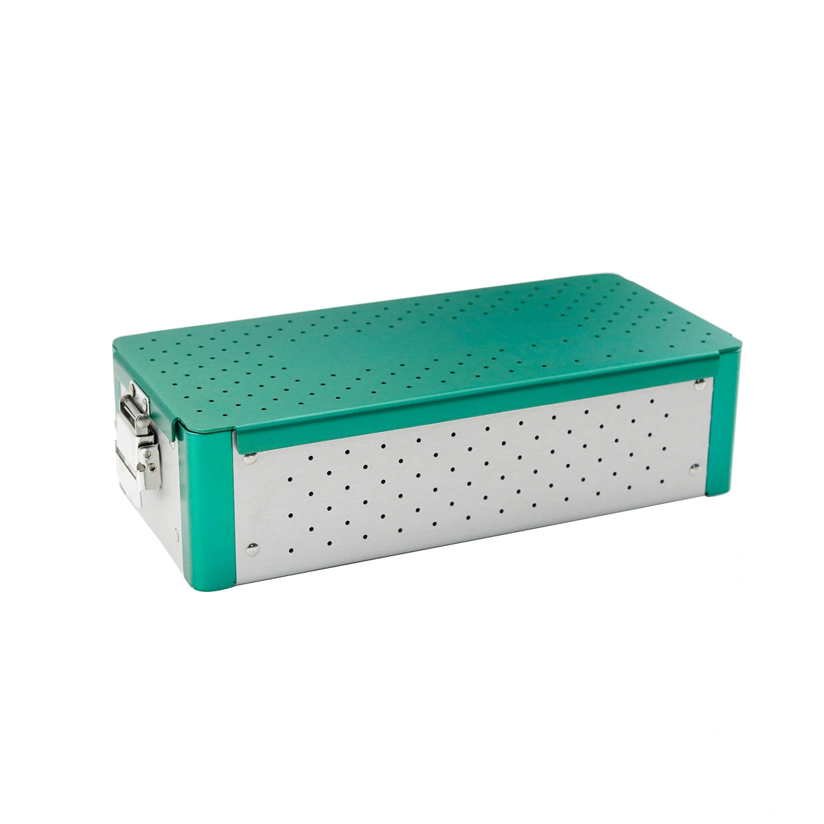 Small Animal Titanium Green Sterilization Box Suitable For Stem Locking Screws - xcvet.com