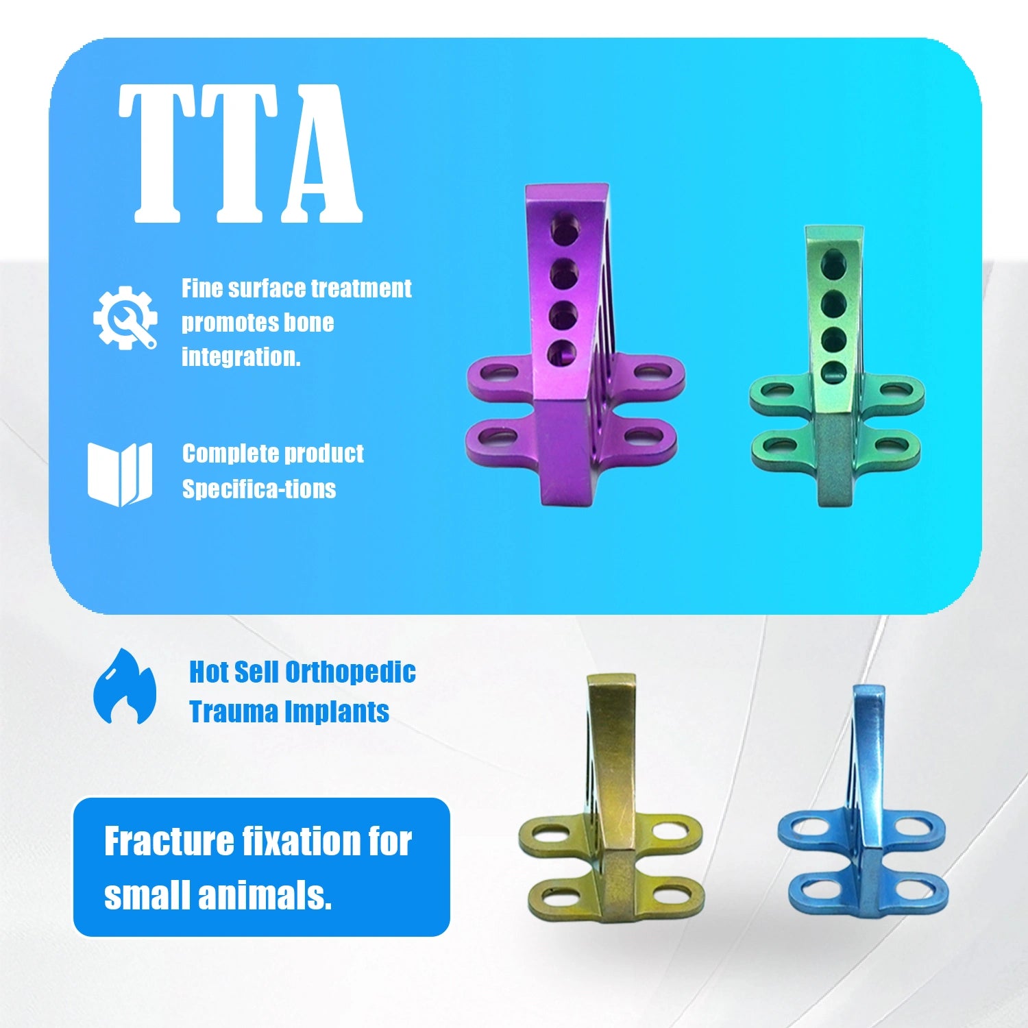 Titanium TTA Cage Implant for Small Animal ACL Repair – Precision CNC Machining - xcvet.com