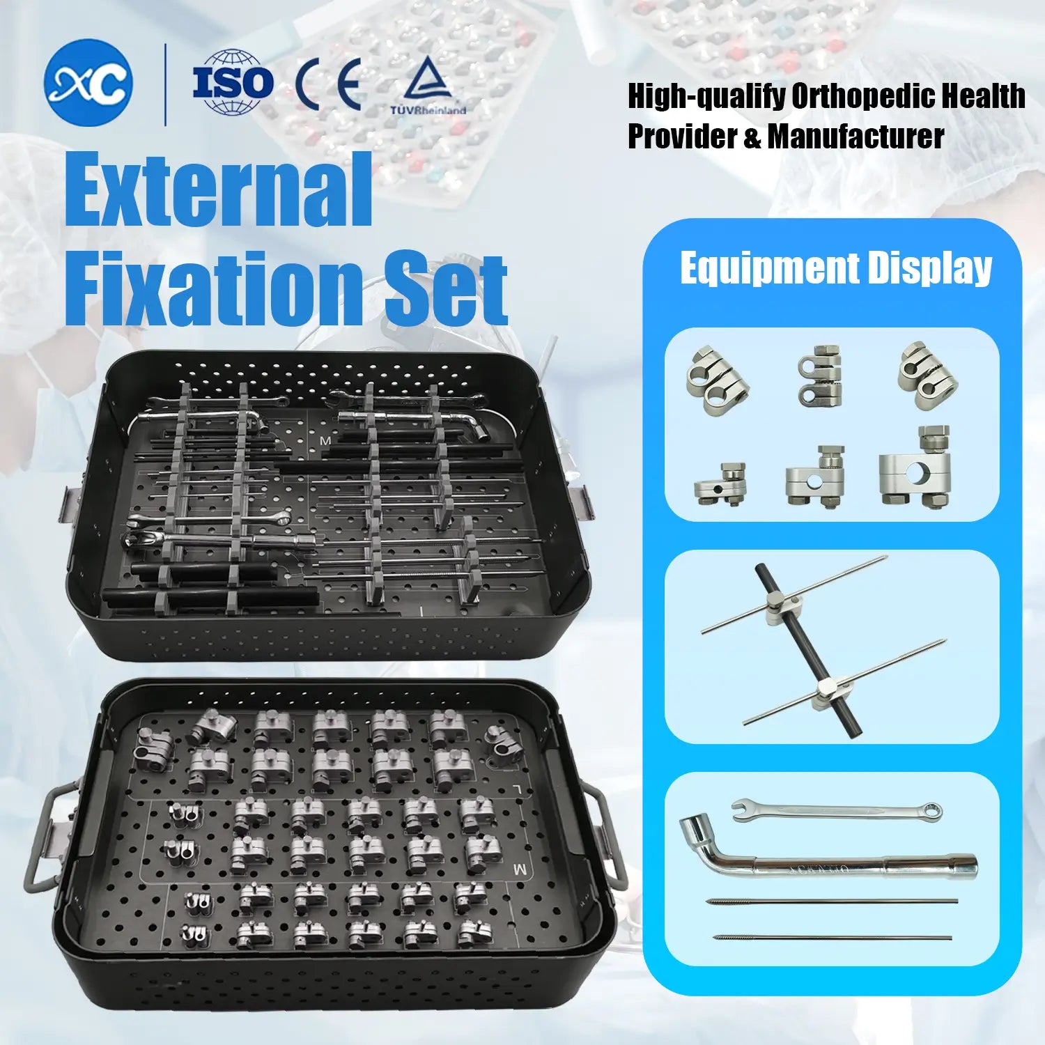 Veterinary External Fixation Single Clamp System for Small Animal Orthopedic Surgery - xcvet.com