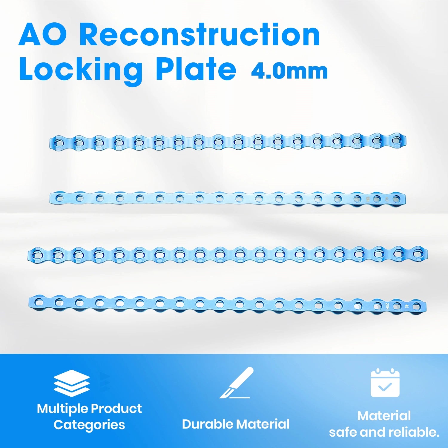 Veterinary 4.0mm ALPS-II Locking Plate for Small Animal Orthopedic Procedures - xcvet.com
