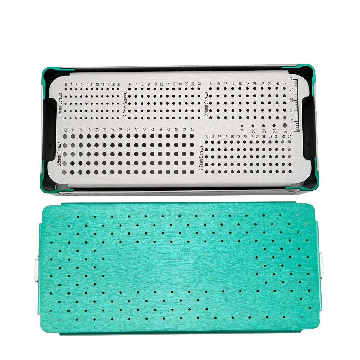 Orthopedic Surgical Stainless Steel Cortical Screw Sterilization Box - xcvet.com