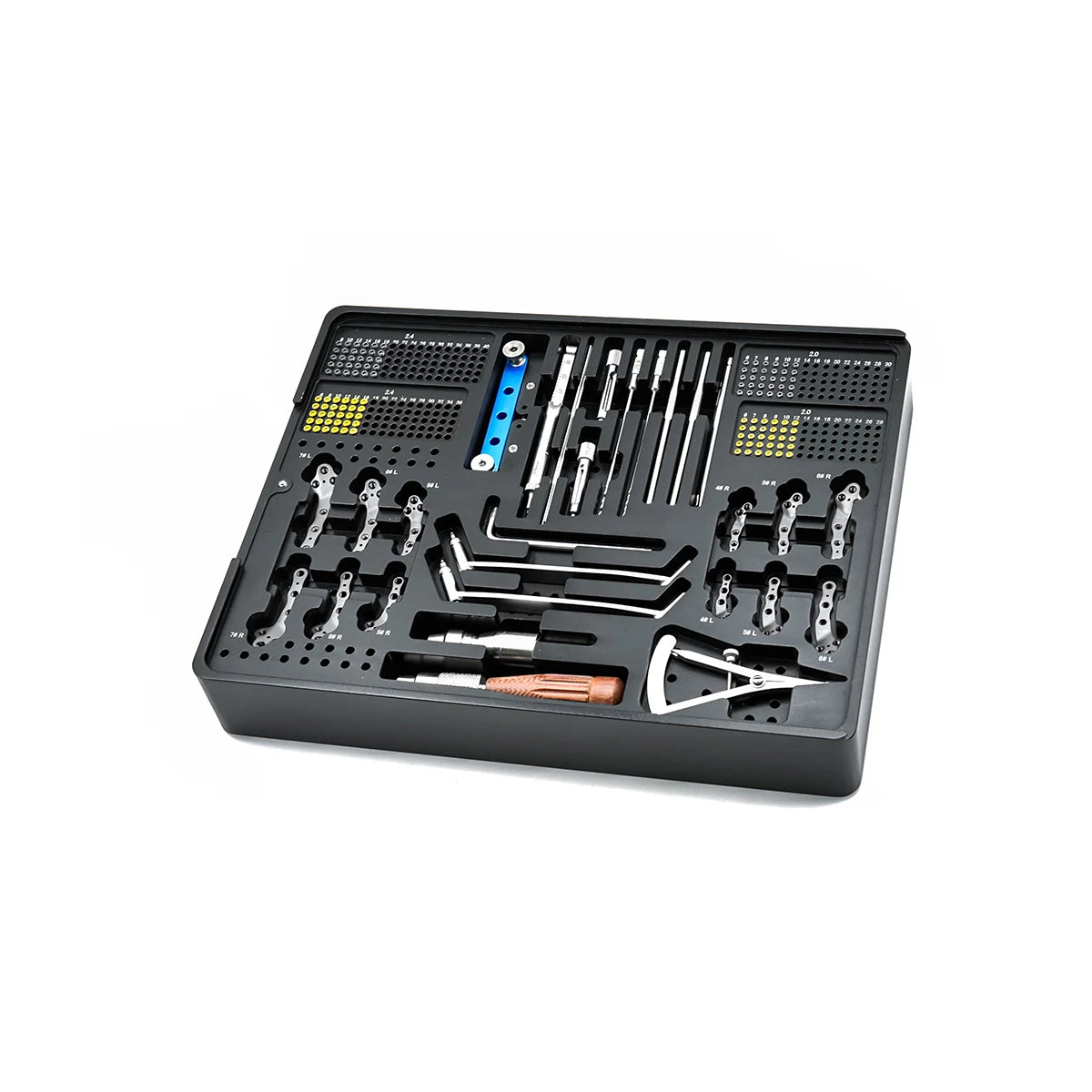 Tplo Veterinary Surgical Instrument Box 2.0/2.4mm Multi-axial Locking Implant Set - xcvet.com