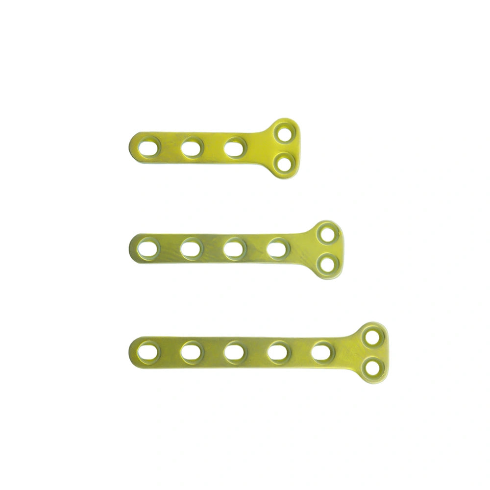 Veterinary Biocompatible Titanium Orthopedic Plate 1.1mm Titanium T-Type Plate (A Series)