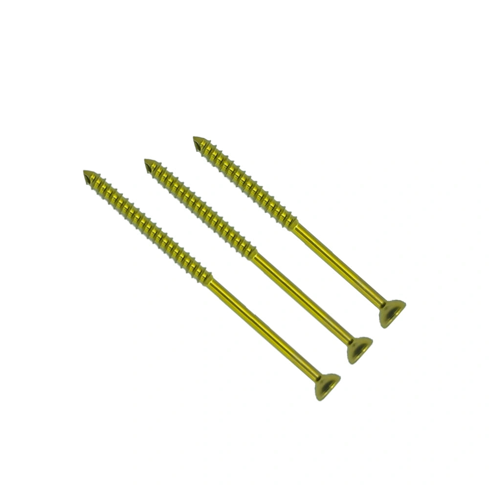 Orthopedic Veterinary φ1.5mm Partial-Thread Cancellous Titanium Screw for Veterinary Orthopedic Implants