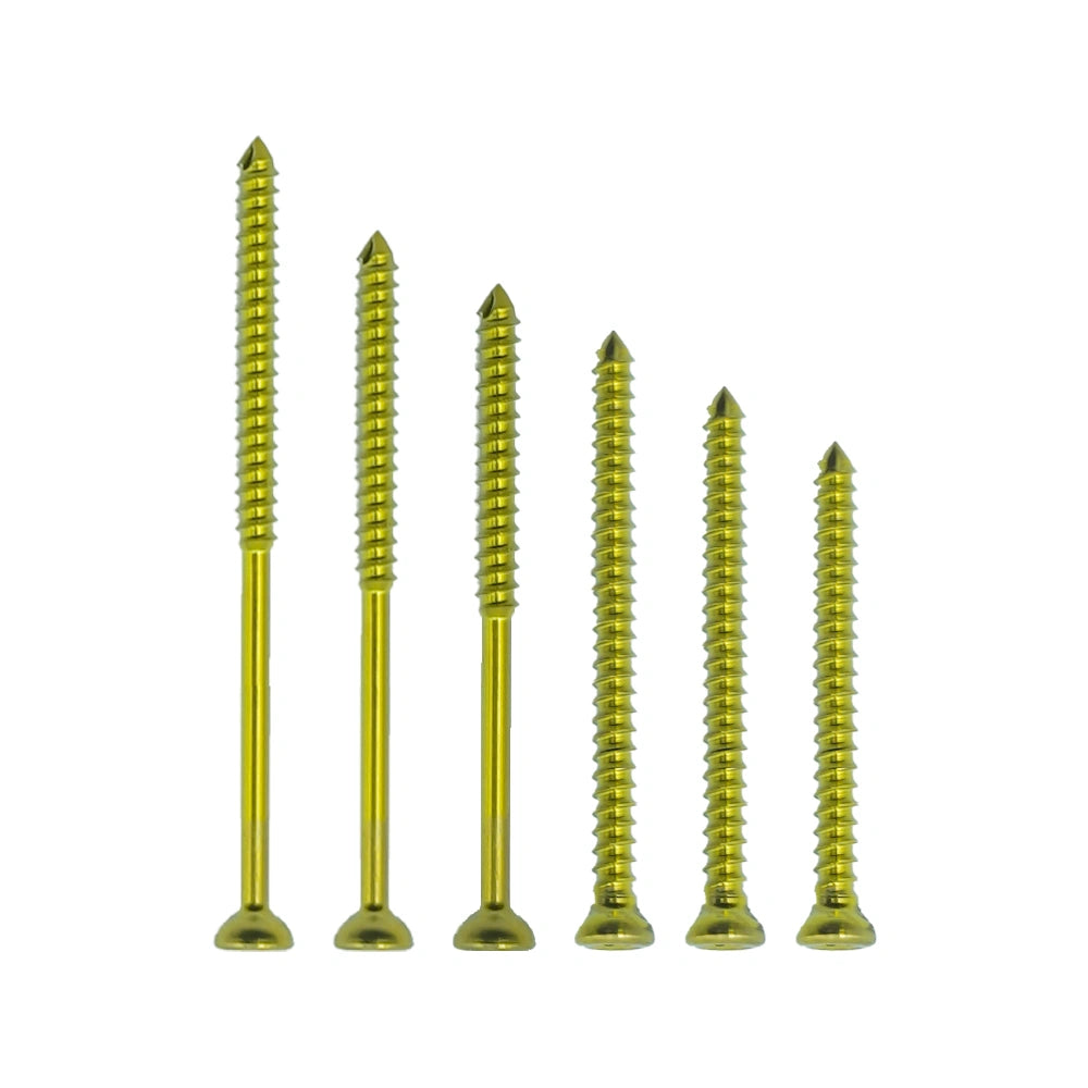 1.5mm Veterinary Cancellous Bone Screws Available in Full-Thread Designs for Orthopedic Implants