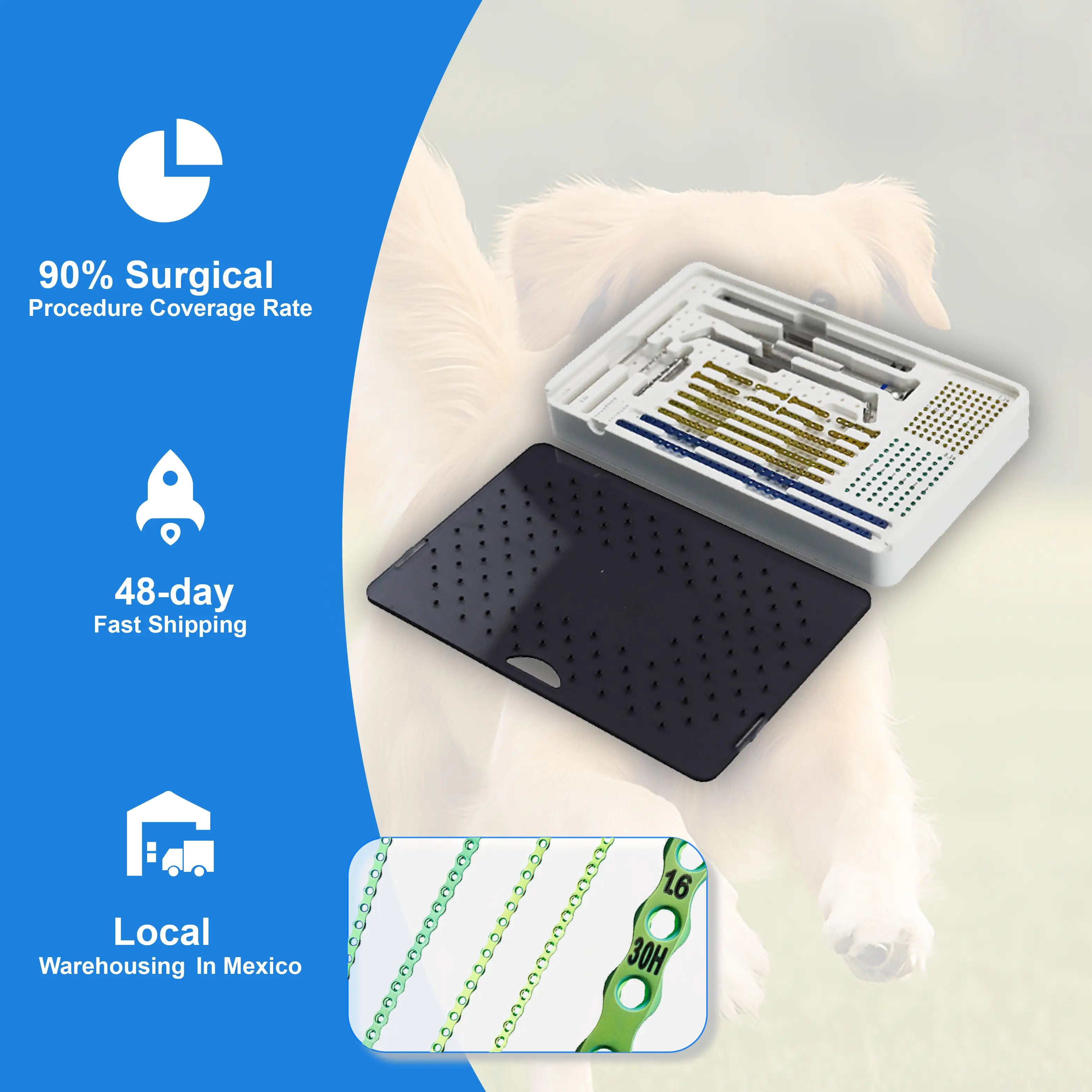 1.6mm Titanium ALPS Bone Plate for Fracture Fixation