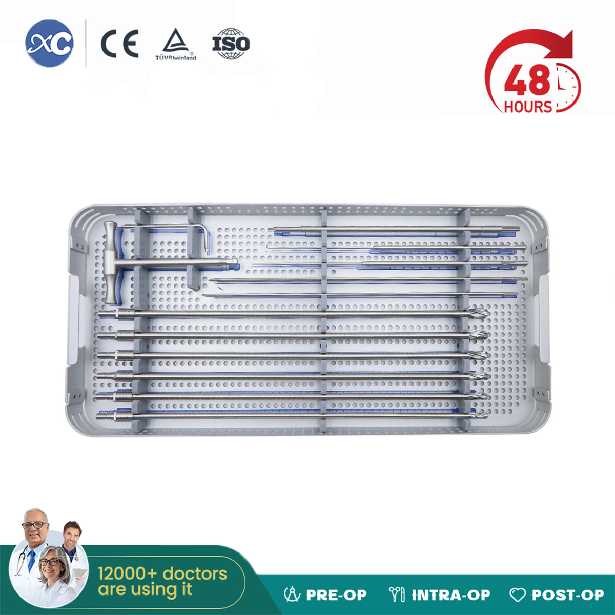 Hindfoot Fusion Ankle Nail Instrument Set