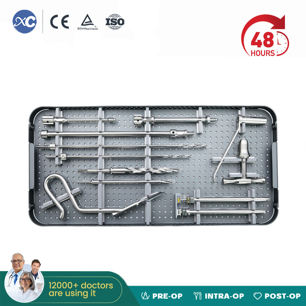 Hindfoot Fusion Ankle Nail Instrument Set