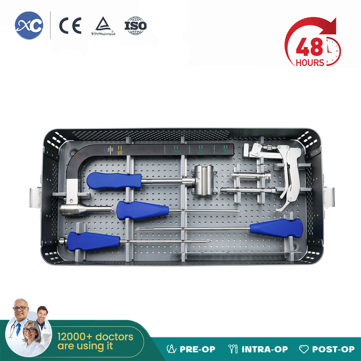 Hindfoot Fusion Ankle Nail Instrument Set
