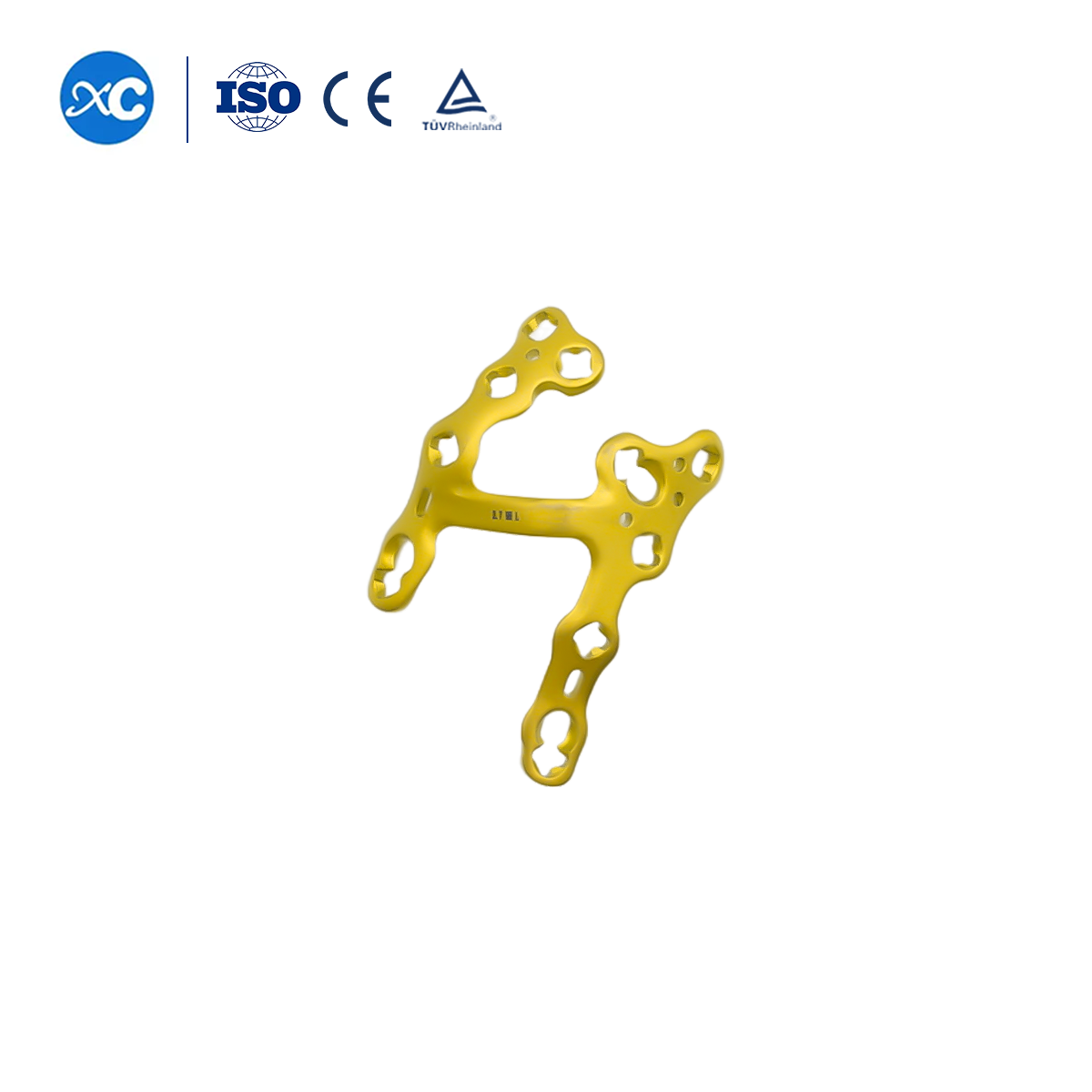 First and second metatarsal cuneiform joint fusion plate Multiaxial