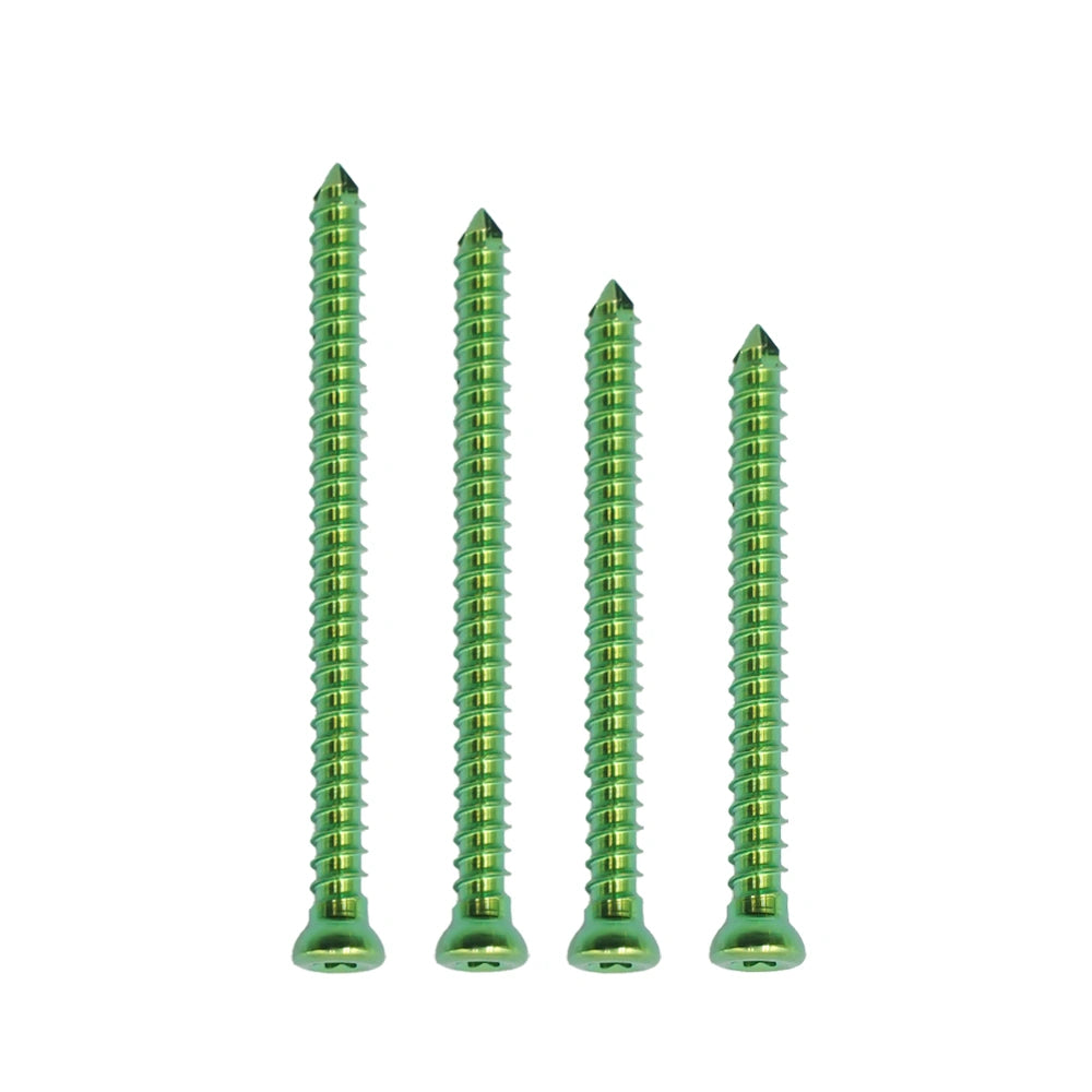 Veterinary Full-Threaded Cancellous Titanium Screw φ2.0mm for Orthopedic Use