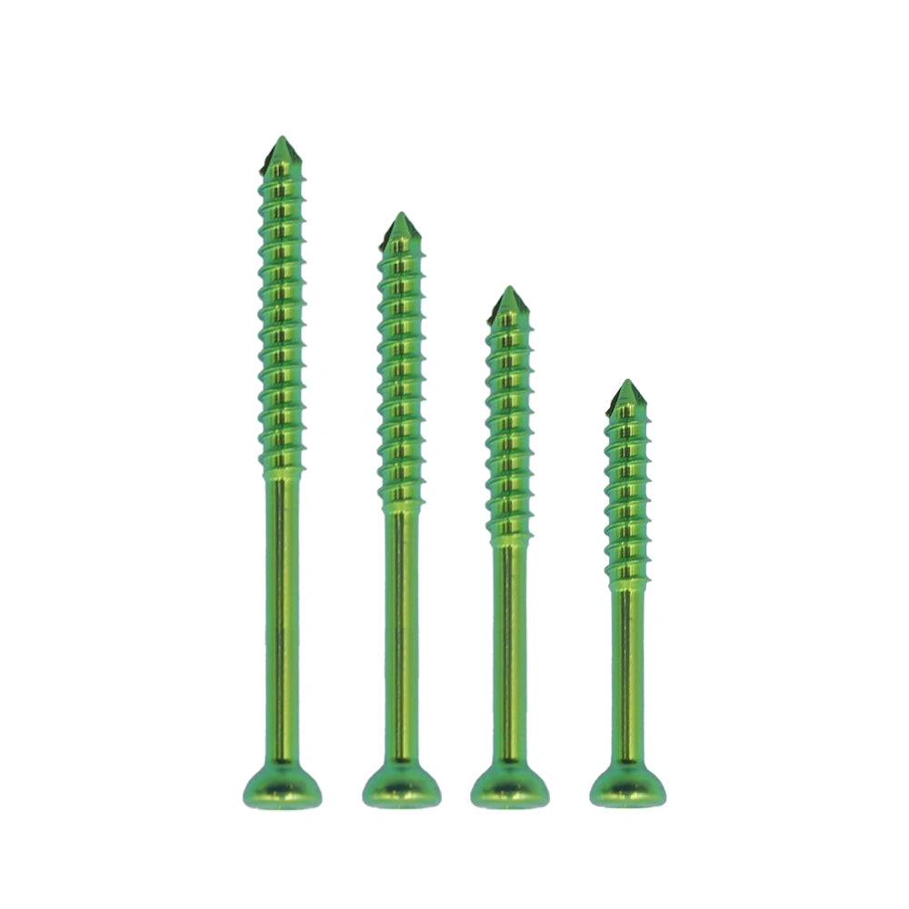 Orthopedic Veterinary 2.0mm Partial-Threaded Cancellous Titanium Screw for Small Animal Orthopedic Fixation