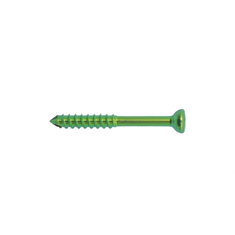 Orthopedic Veterinary 2.0mm Partial-Threaded Cancellous Titanium Screw for Small Animal Orthopedic Fixation