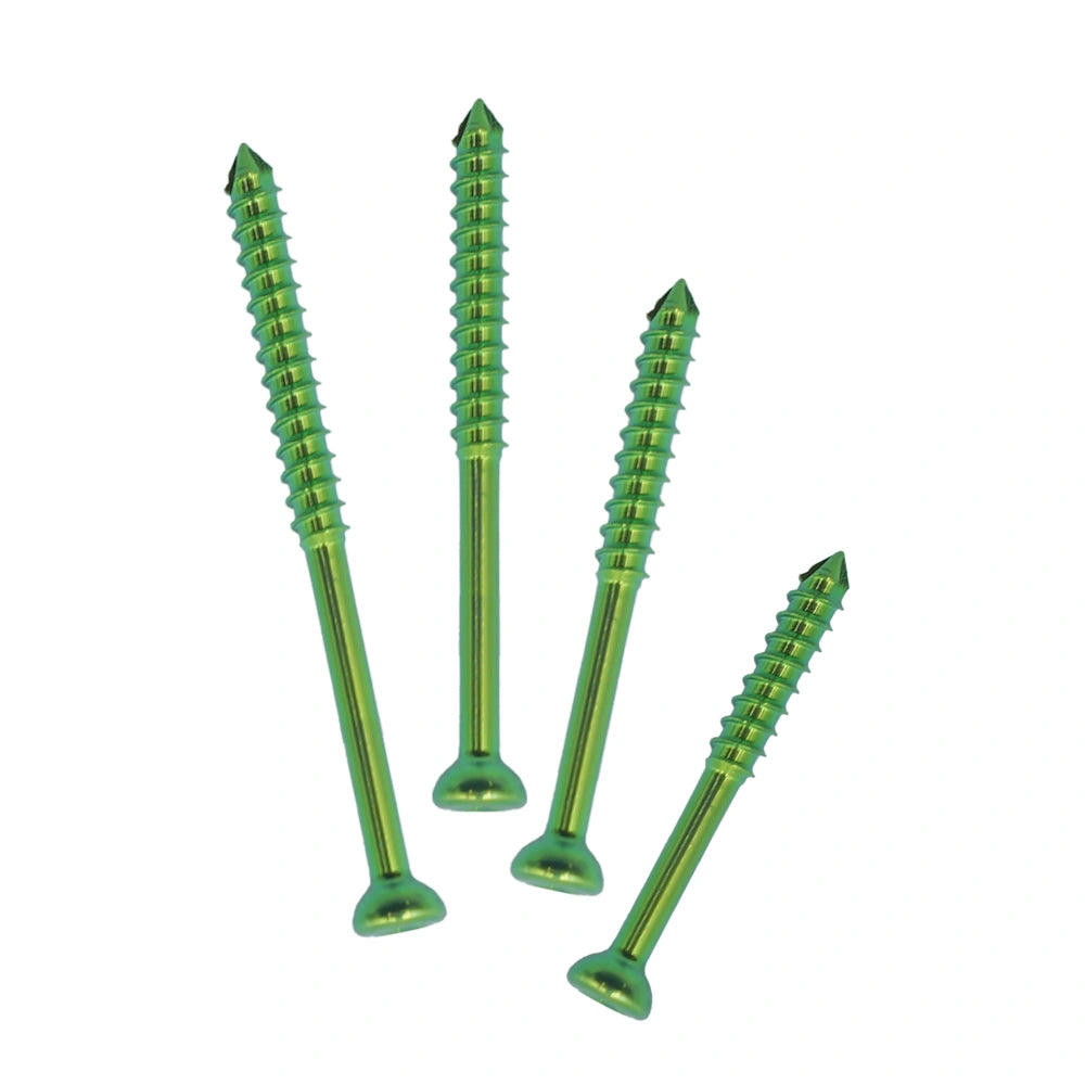 Orthopedic Veterinary 2.0mm Partial-Threaded Cancellous Titanium Screw for Small Animal Orthopedic Fixation