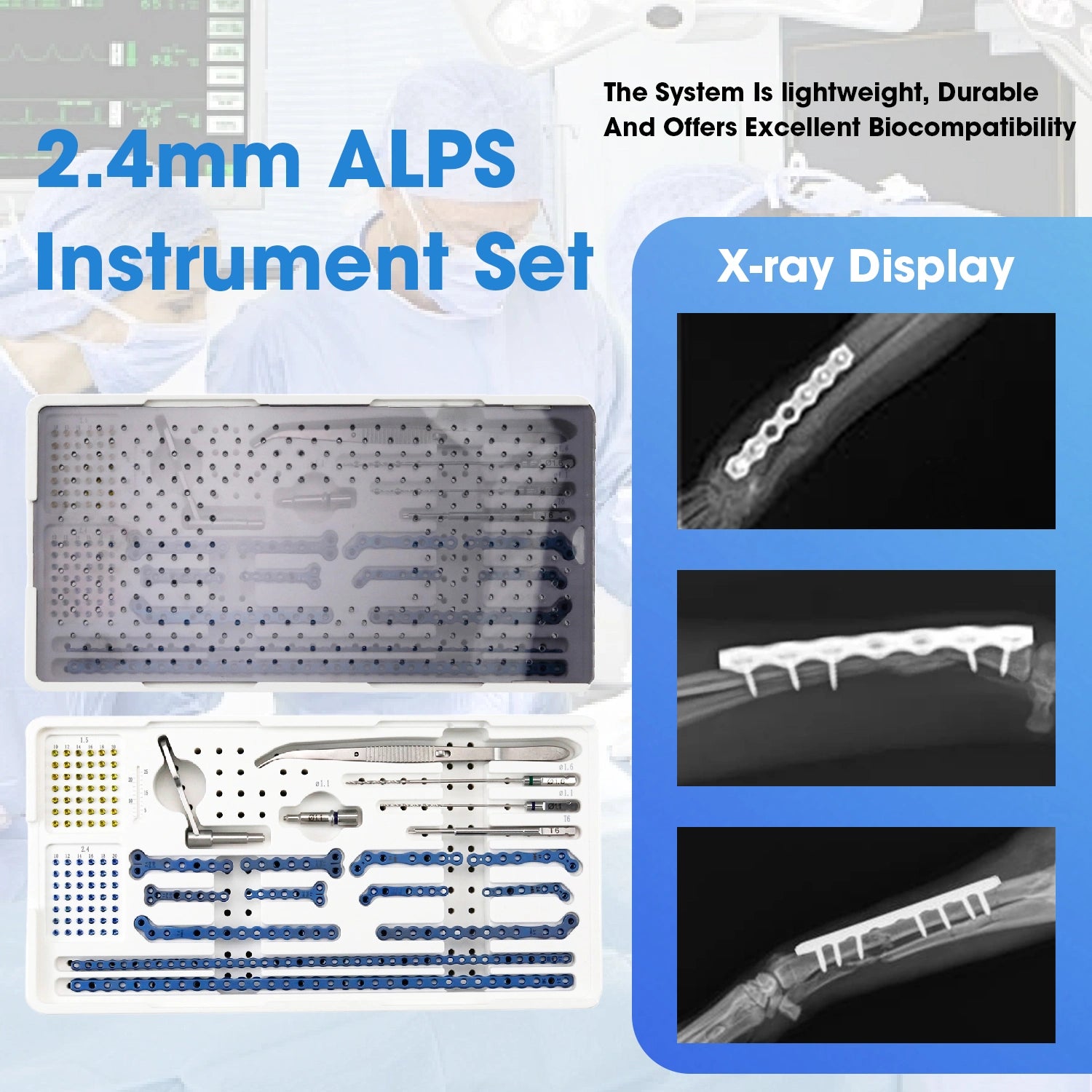 2.4mm ALPS Animal Surgery Biocompatible Orthopedic Instrument Set