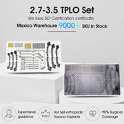 2.7/3.5mm Titanium Multi-axial Locking TPLO Plate and Surgical Instrument Set