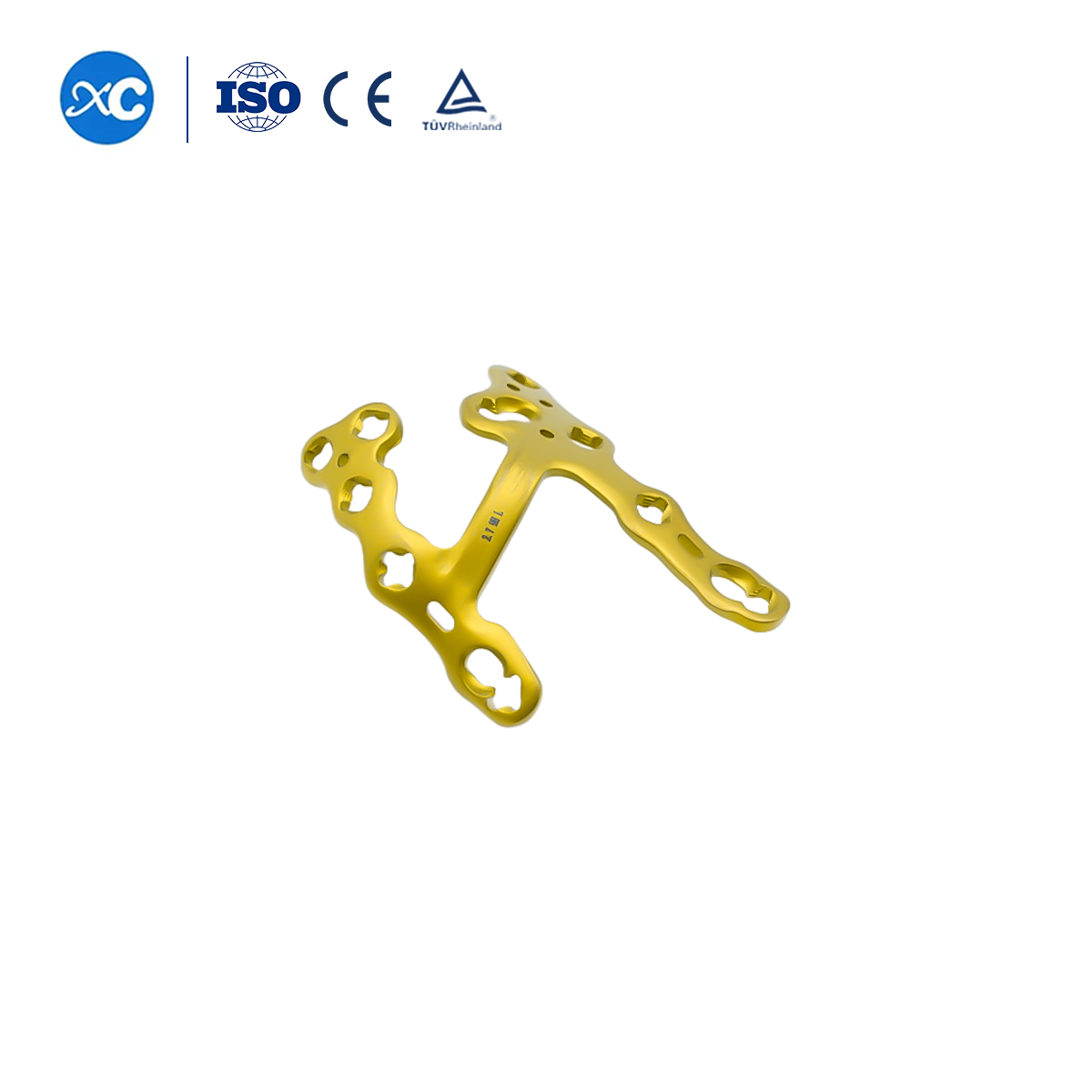 First and second metatarsal cuneiform joint fusion plate Multiaxial