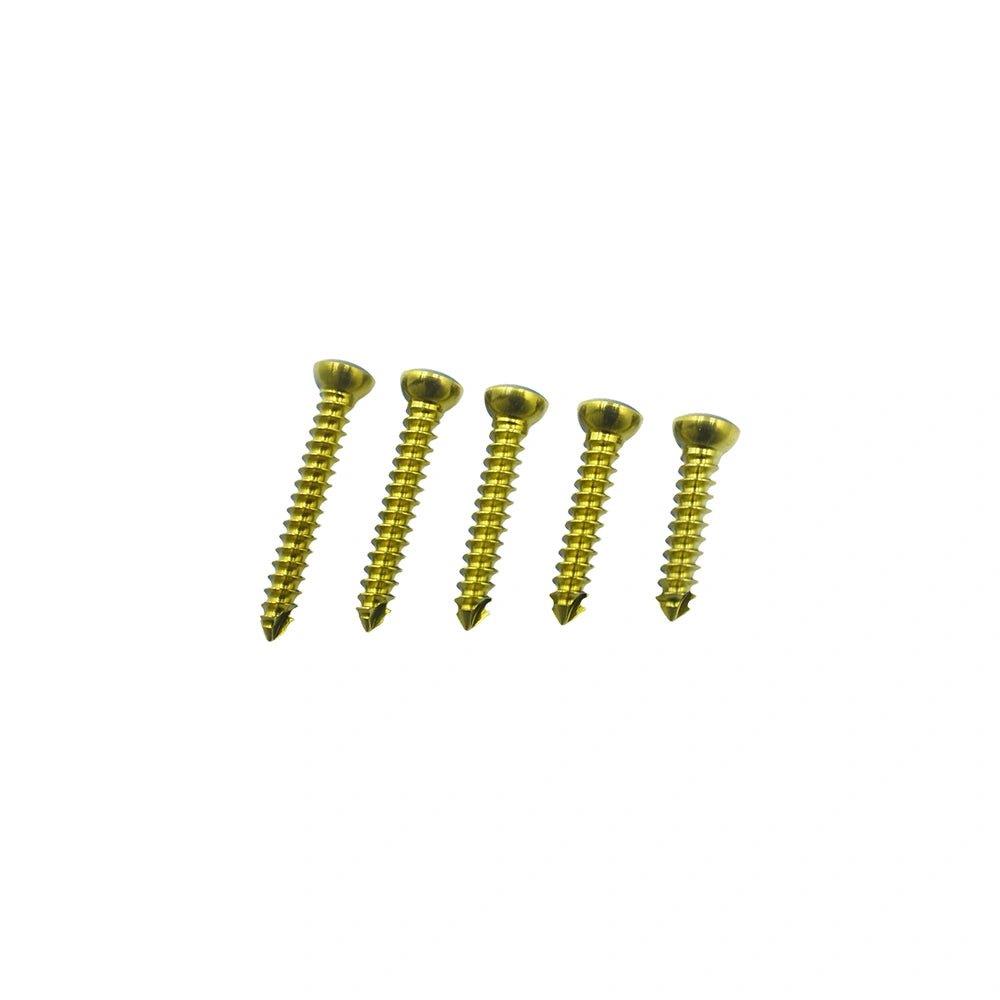 Veterinary Orthopedic 3.5mm Titanium Cortical Screw Optimized for Large Breed Canine Fracture Repair and TPLO Adjunct Fixation