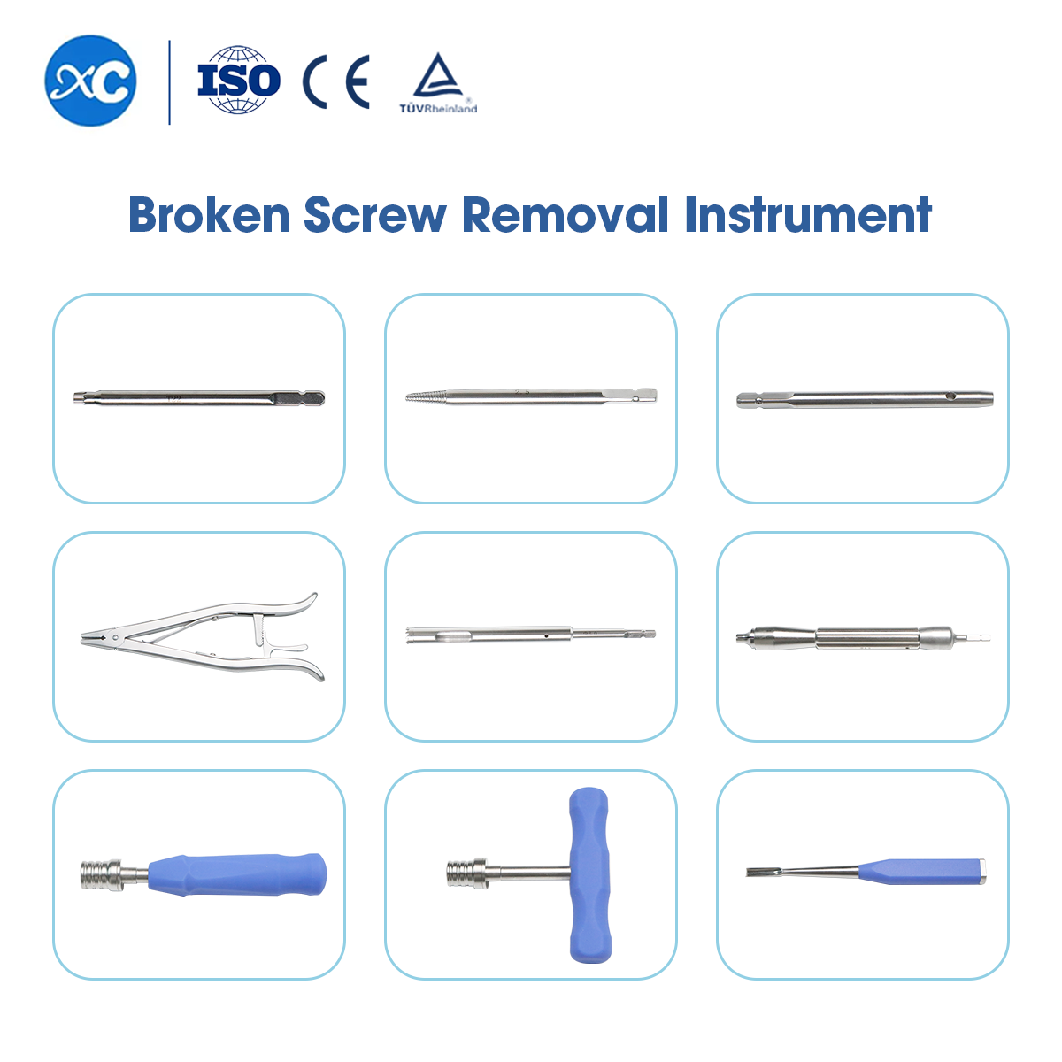 Broken Screw Removal Instrument Set