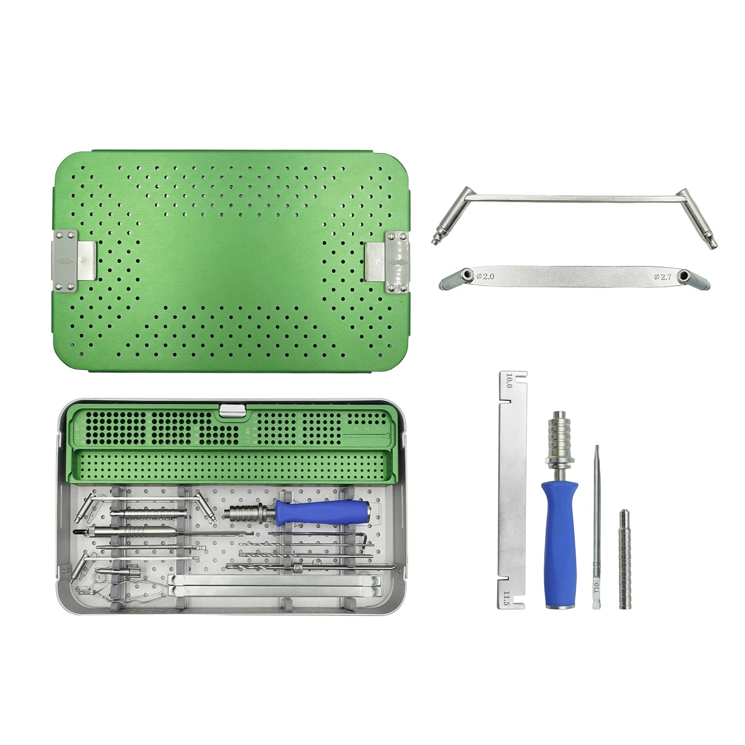 Veterinary 4.0mm Surgical Instrument Set Precision Tools Large Dog Clinical Use