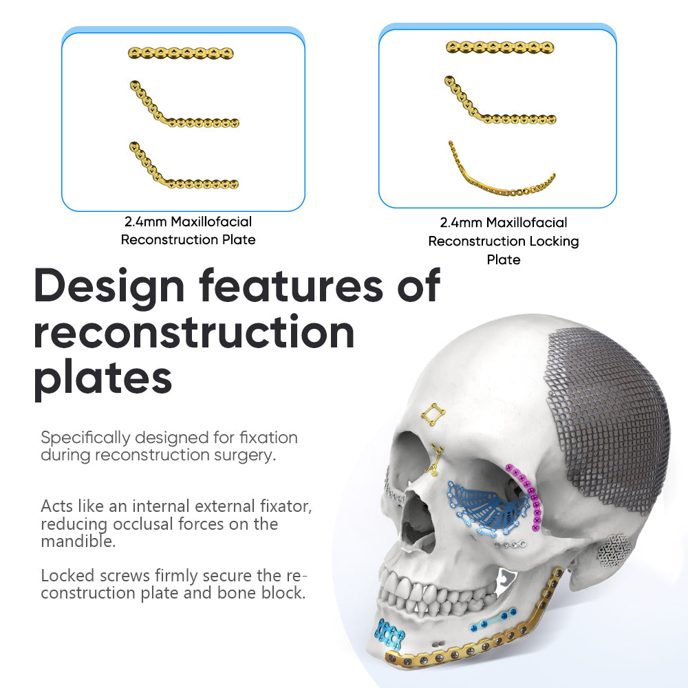 2.4mm Maxillofacial Reconstruction Plate