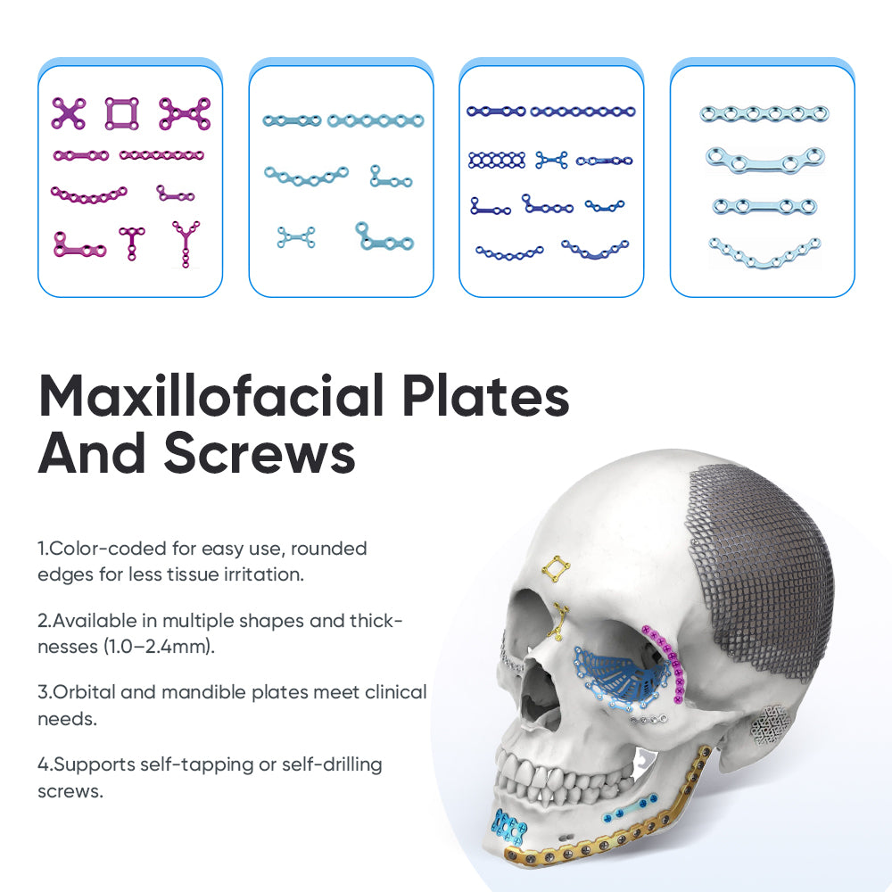 1.5 Rectangle Pre-shaped Plate & 1.5 Rectangle Flat Plate