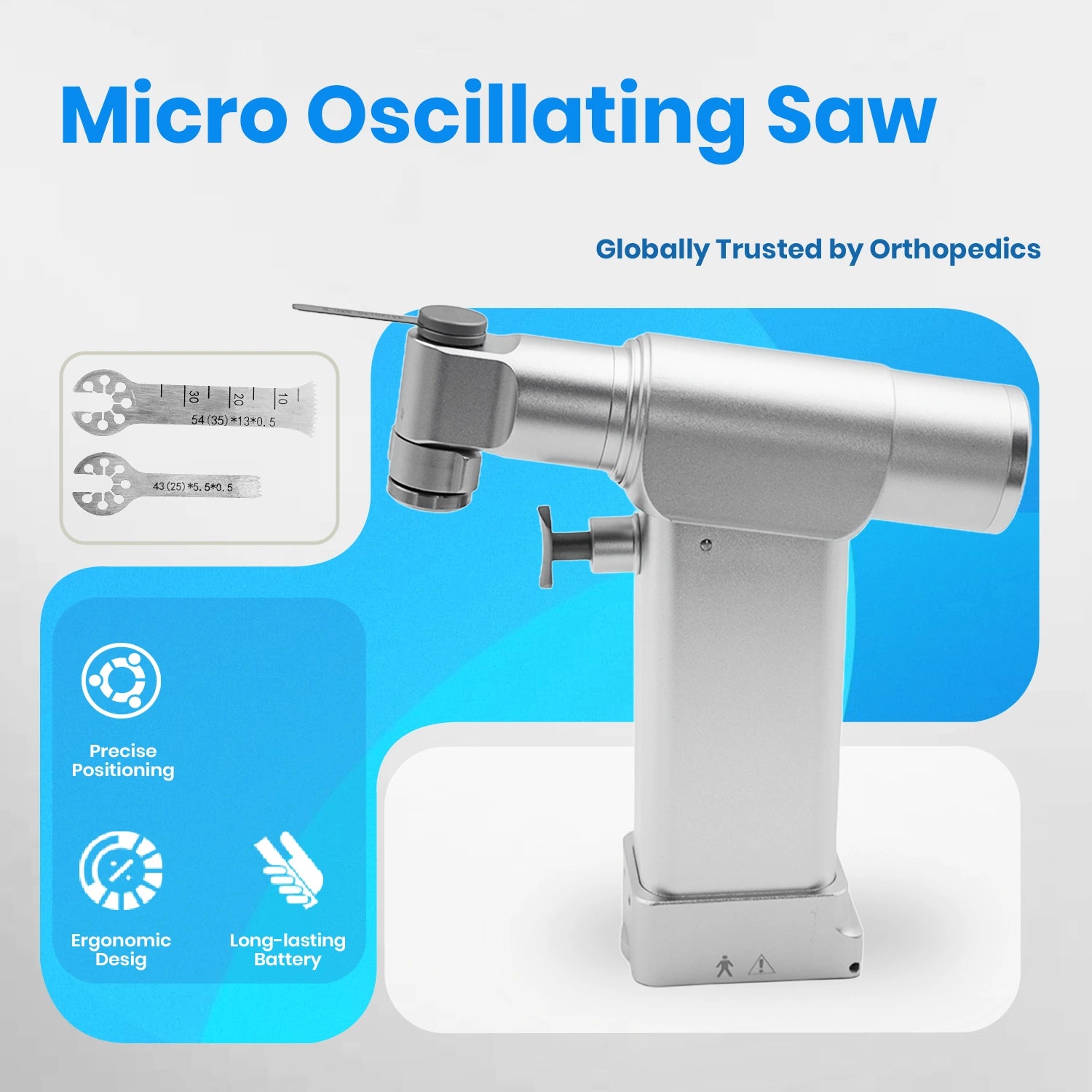 Veterinary Orthopedic Micro Oscillating Saw 7.2V Power Bone Cutting Tool