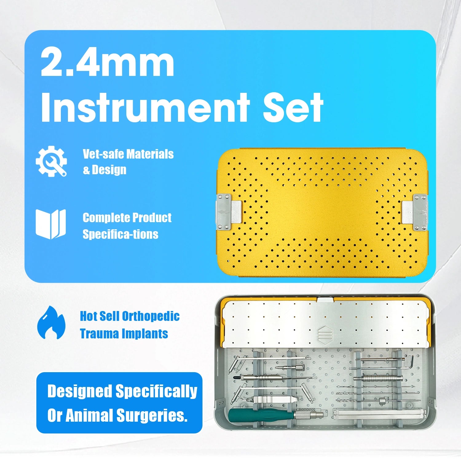 2.4mm ALPS Small Animal Surgical Instruments Kit with (No Implant)