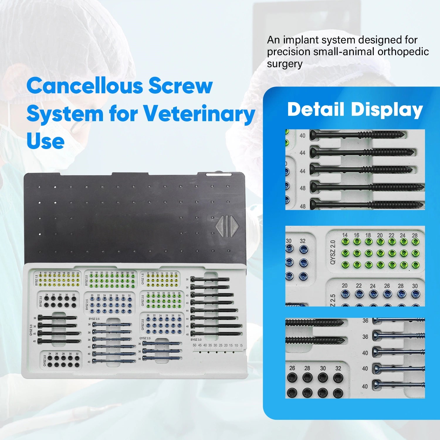 Animal Orthopaedics Cancellous Screw Set for Precision Veterinary Fracture Repair