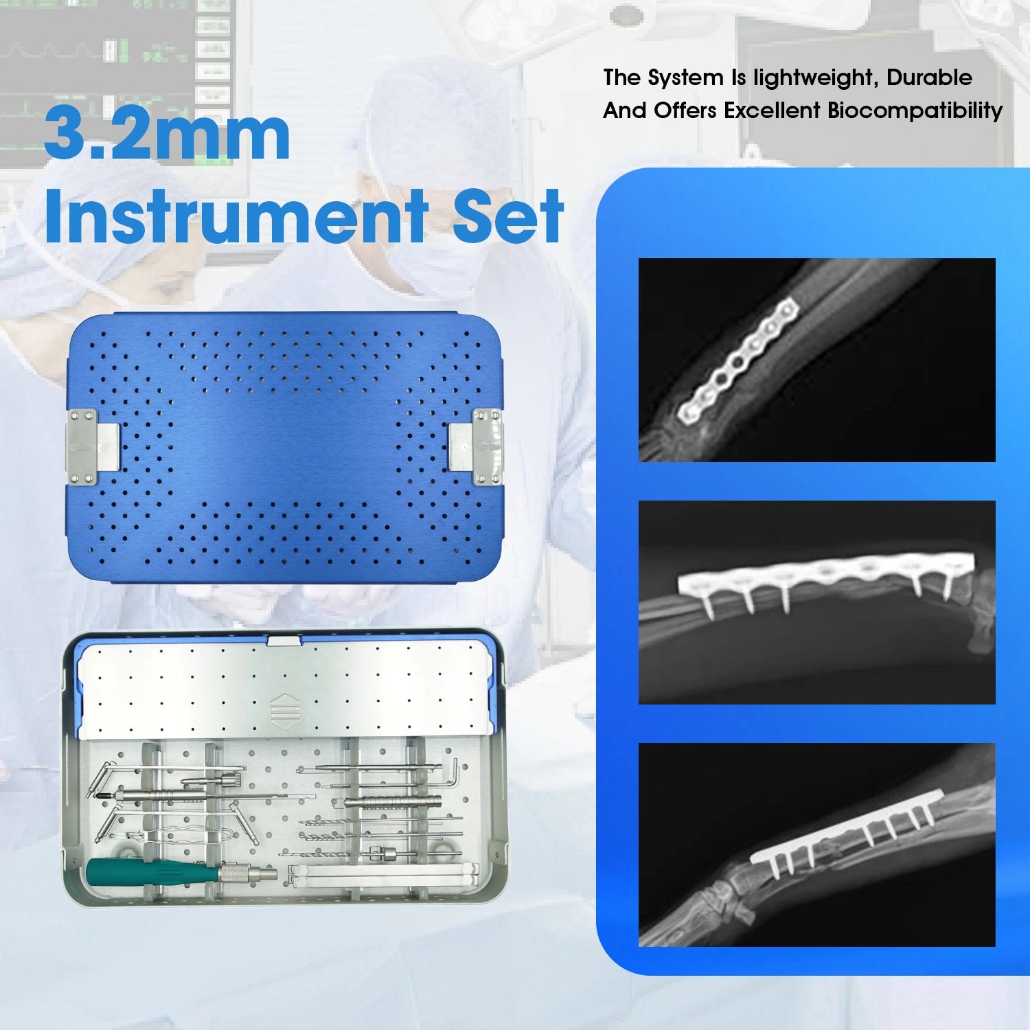 3.2mm Veterinary Orthopedic Surgery Instrument Set without Implant