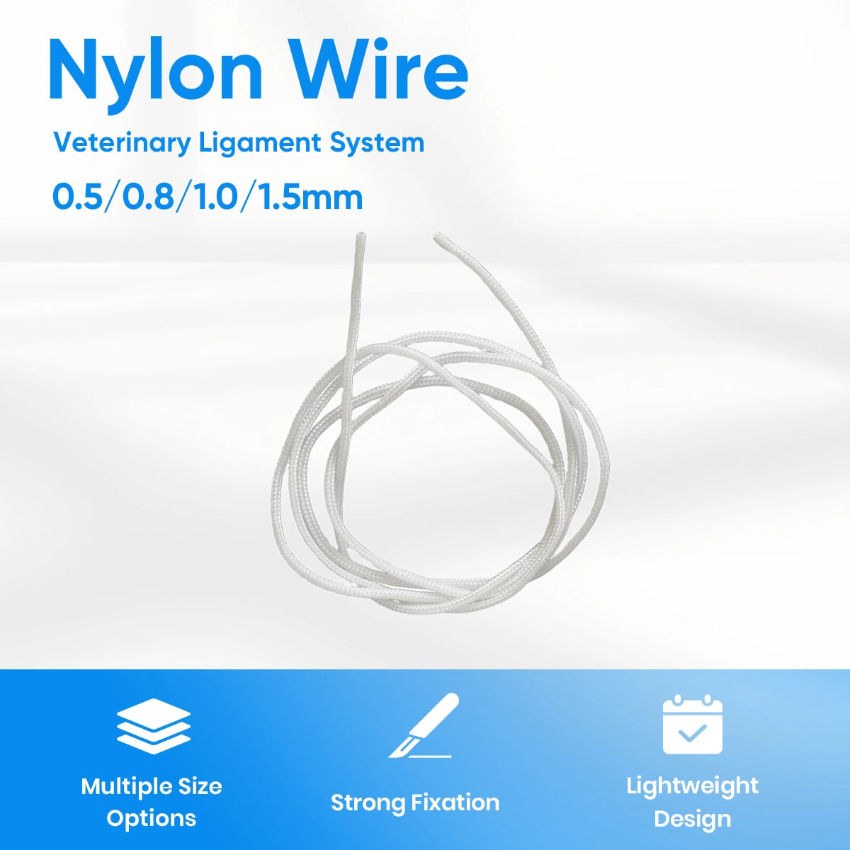 Veterinary Suture System Nylon Filament for Use with Button Suture Anchors