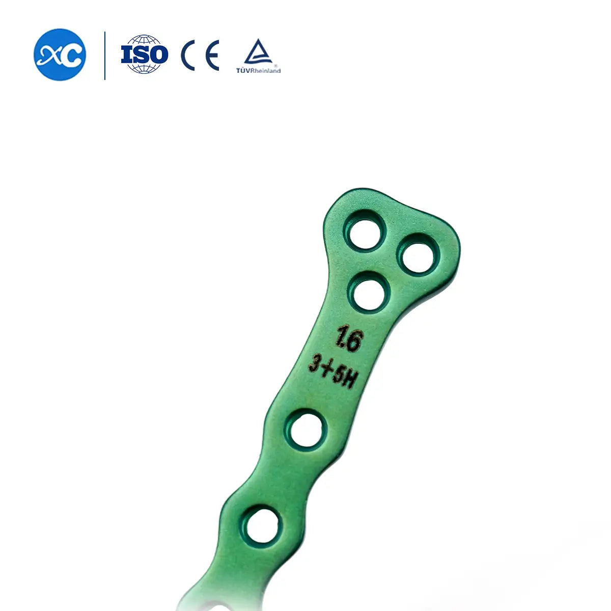 1.6mm Titanium T-Type Locking Bone Plate for Very Small Animals