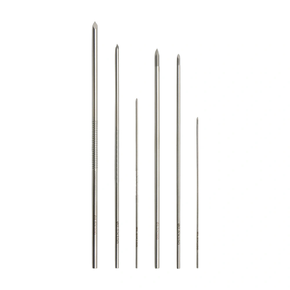 Veterinary Threaded Needle – Standard & Middle-Section for Dog External Fixator Surgery