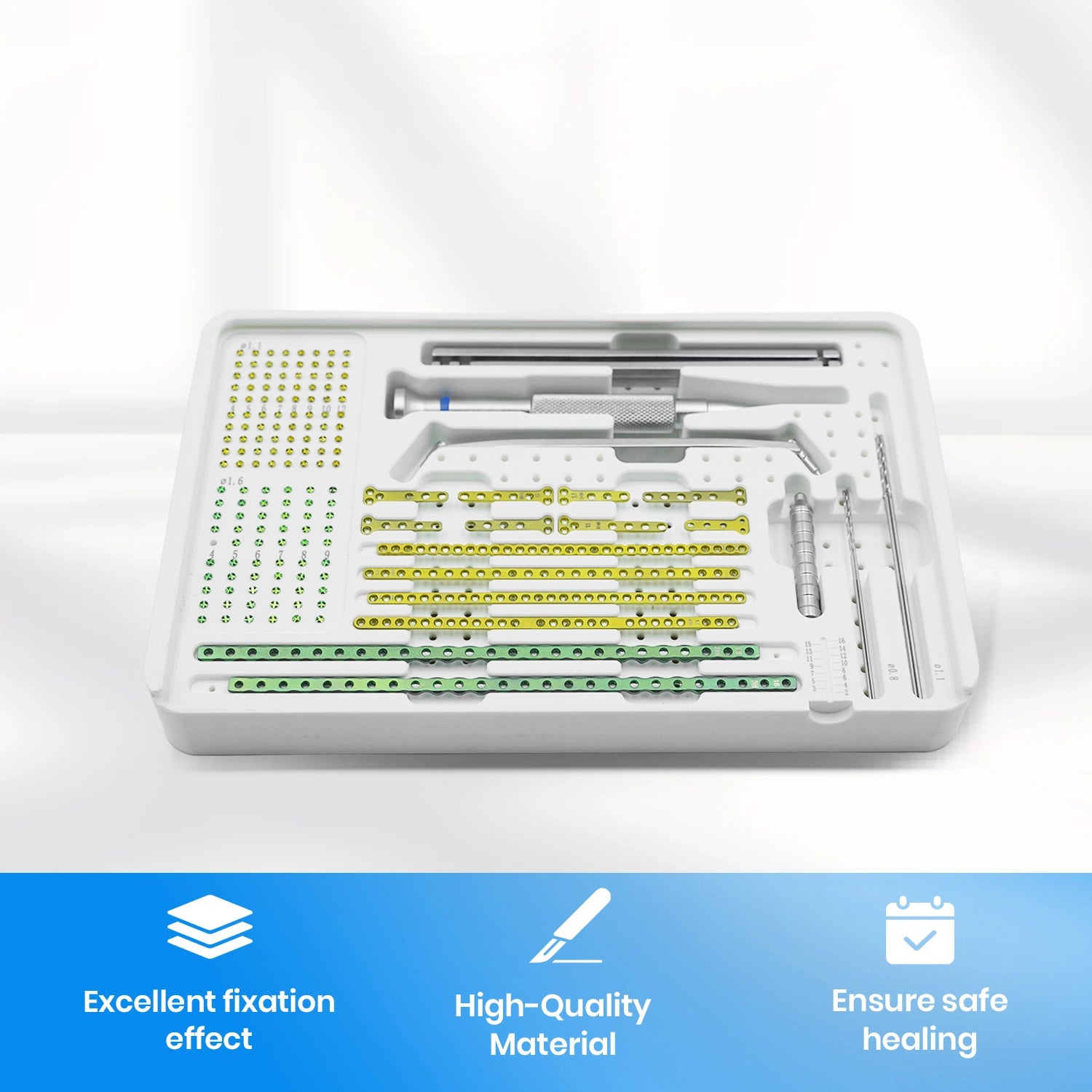 Veterinary ALPS Mini Locking Plate System With 1.6mm Stem Locking Screw