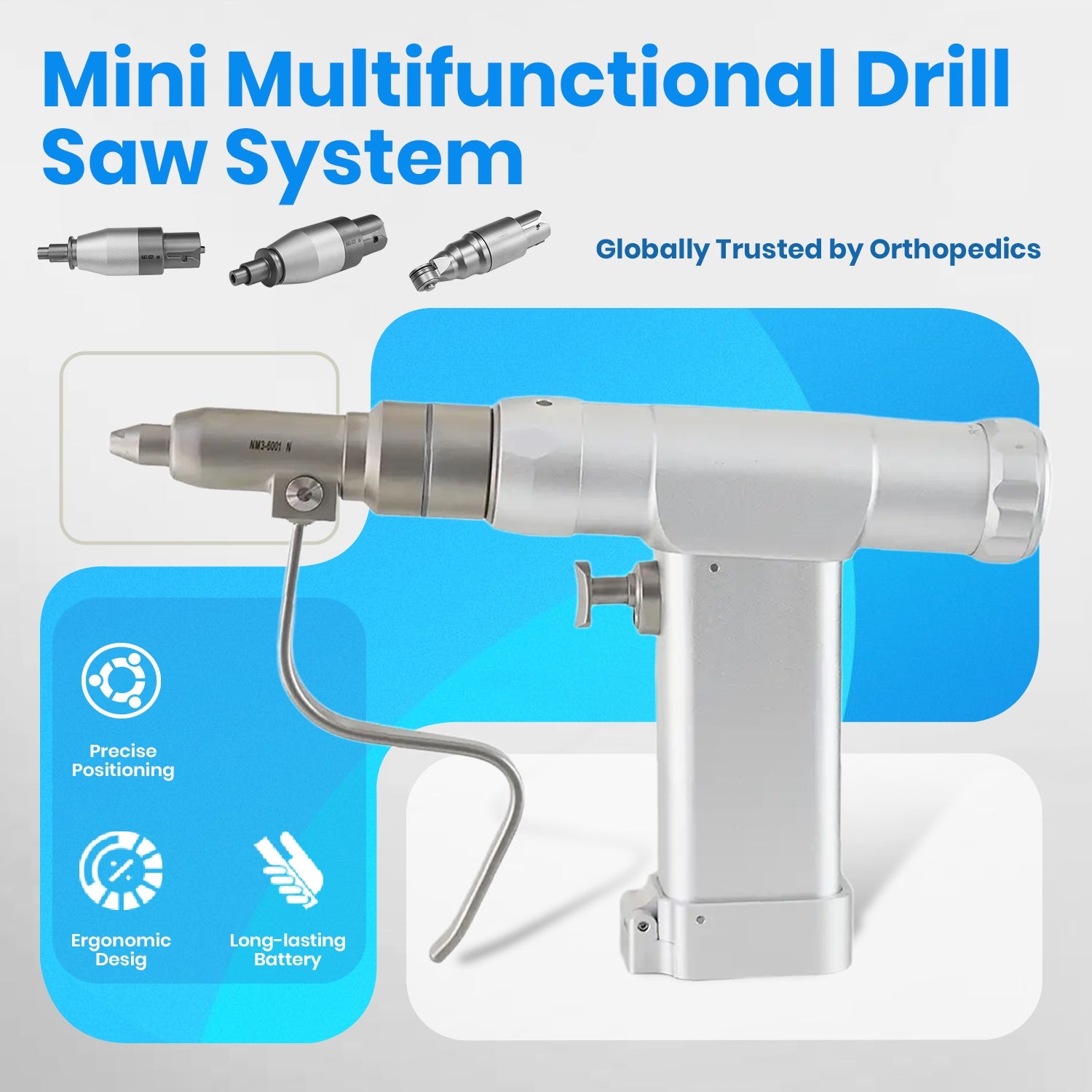 Veterinary Mini Multi-functional Electric Drill System for Small Animal Bone Surgery