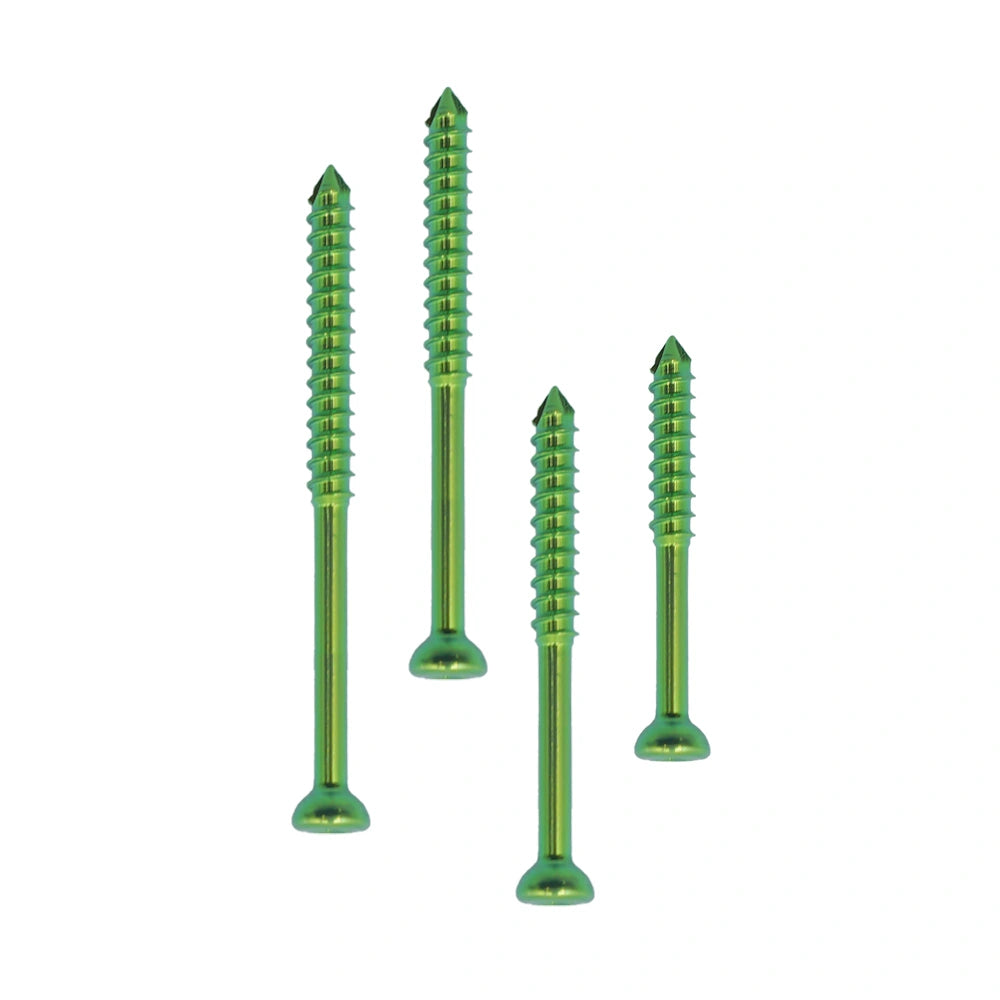 Orthopedic Veterinary 2.0mm Partial-Threaded Cancellous Titanium Screw for Small Animal Orthopedic Fixation