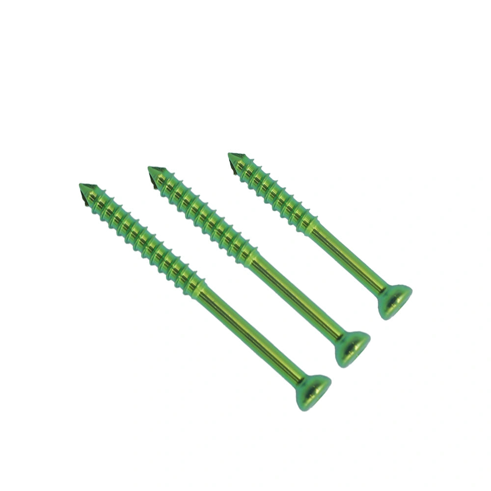 Orthopedic Veterinary 2.0mm Partial-Threaded Cancellous Titanium Screw for Small Animal Orthopedic Fixation