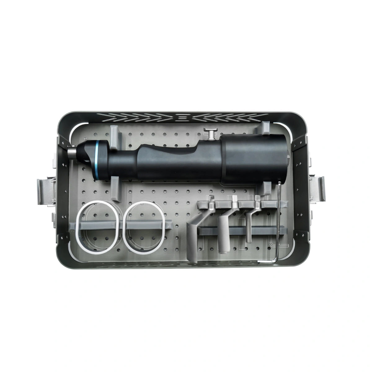 TPLO Saw Sterilization Box Designed for Veterinary Bone Saws and Fully Autoclavable