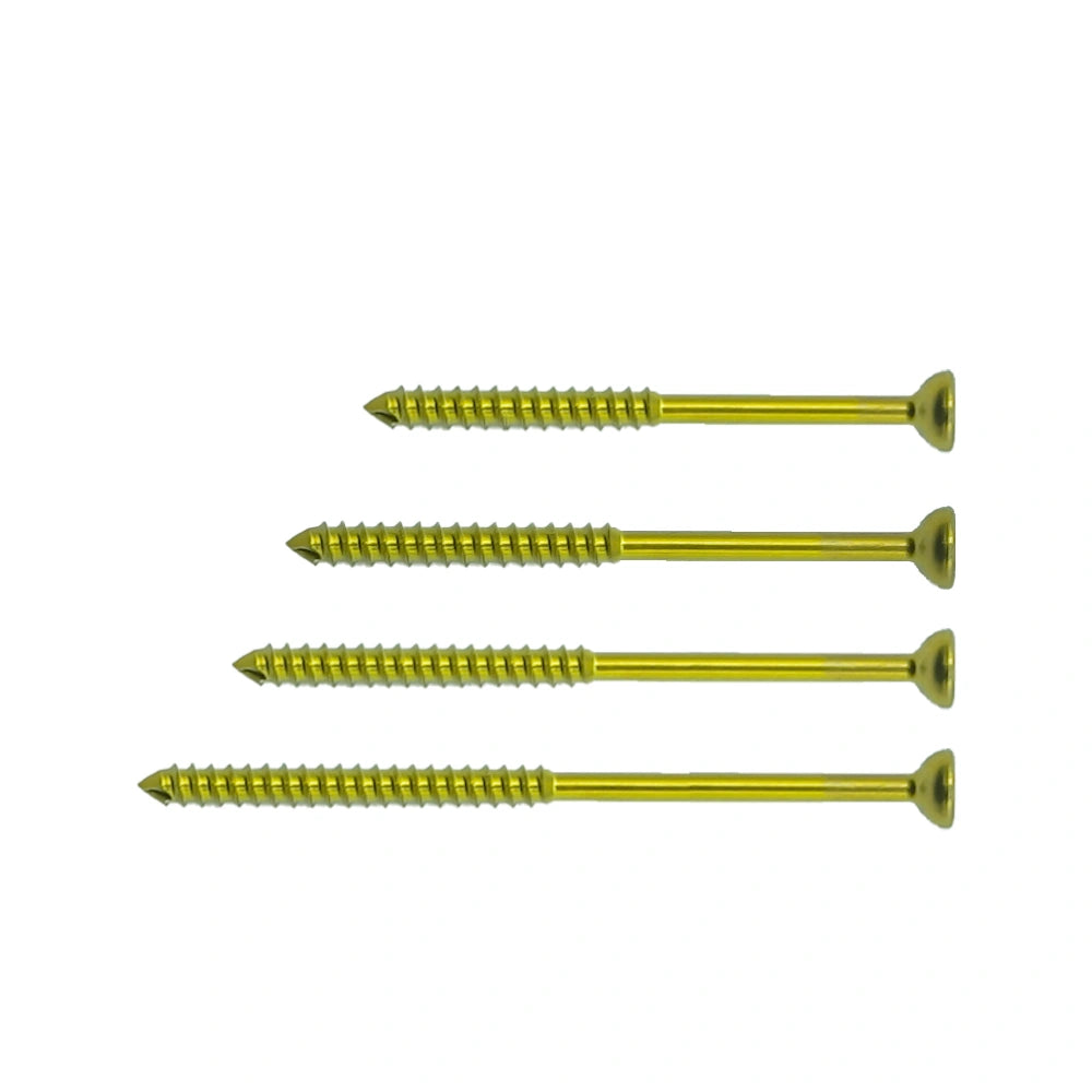 Orthopedic Veterinary φ1.5mm Partial-Thread Cancellous Titanium Screw for Veterinary Orthopedic Implants