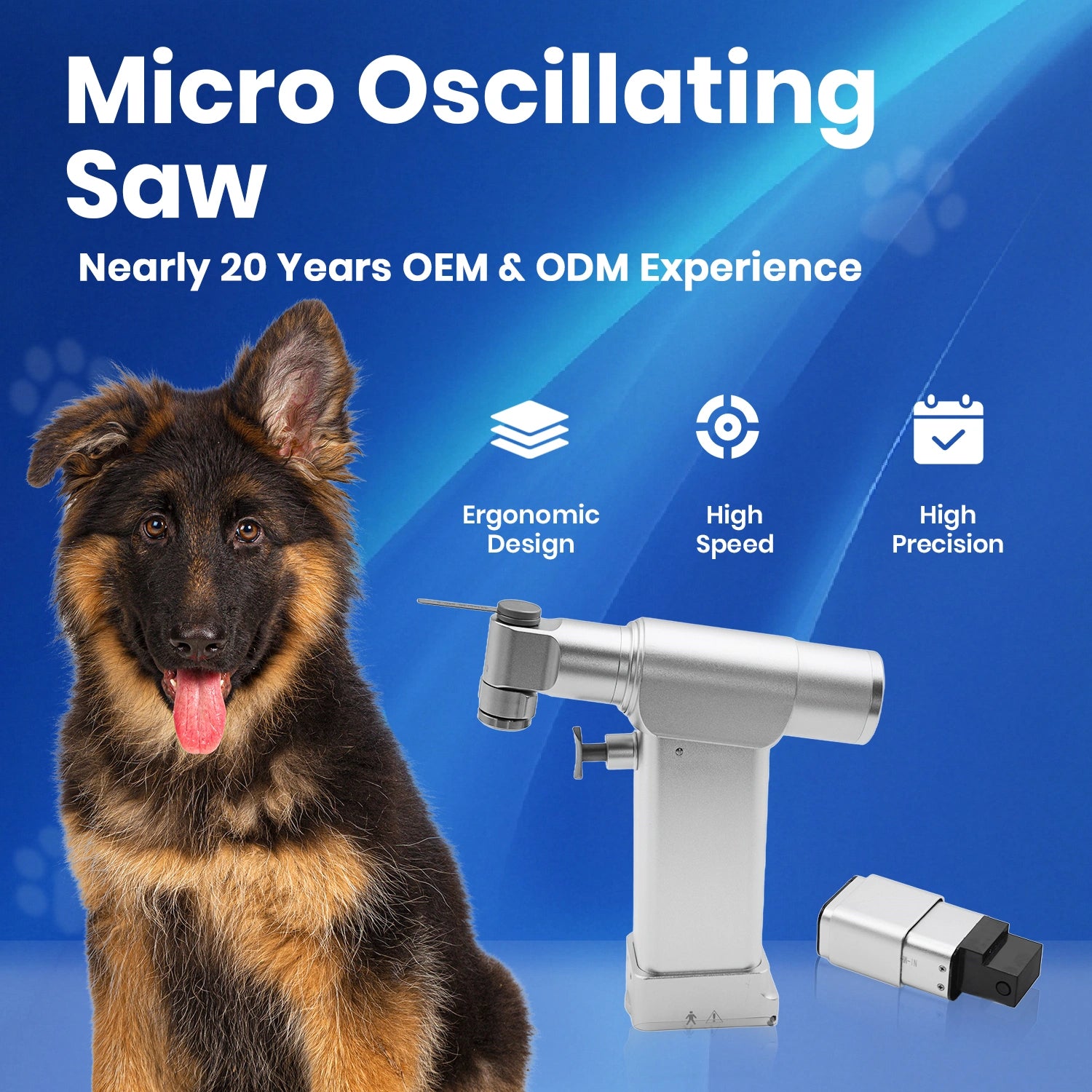 Veterinary Orthopedic Micro Oscillating Saw 7.2V Power Bone Cutting Tool